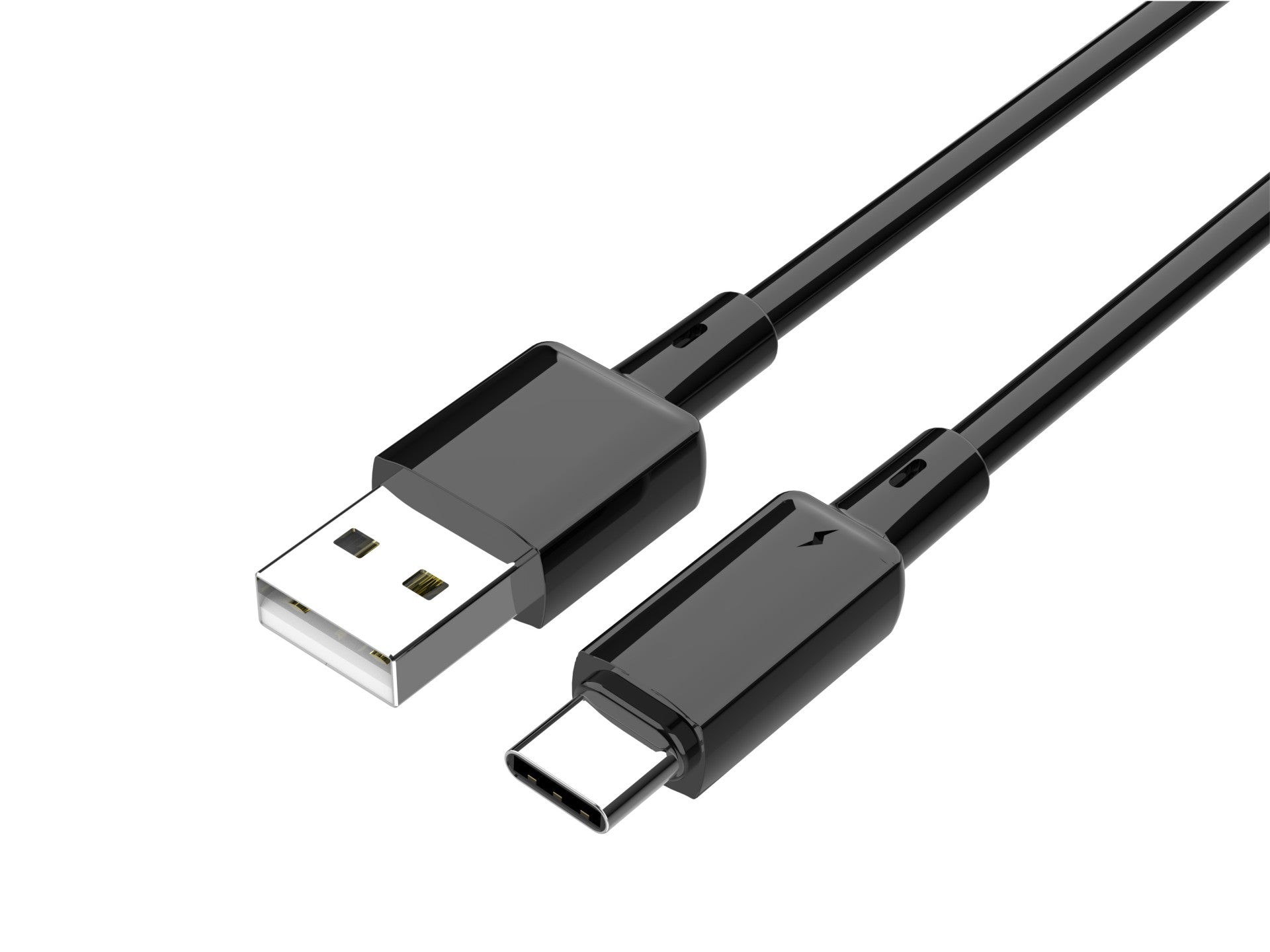 Techancy Cabo USB A para USB C TB1782 1m 2.4A Carregamento rapido e dados para Android Telemovel Tablet Preto