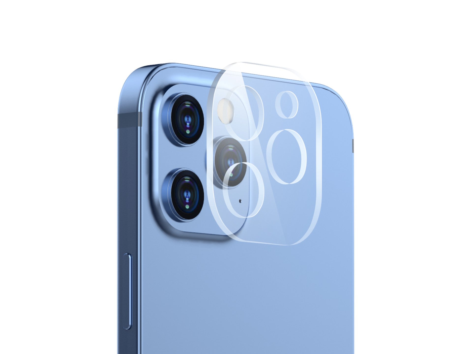 Techancy Protetor de Lente para iPhone 12Pro TO6604, 9H Anti-riscos, Anti-digital, Ultrafino e HD, Fácil de Instalar