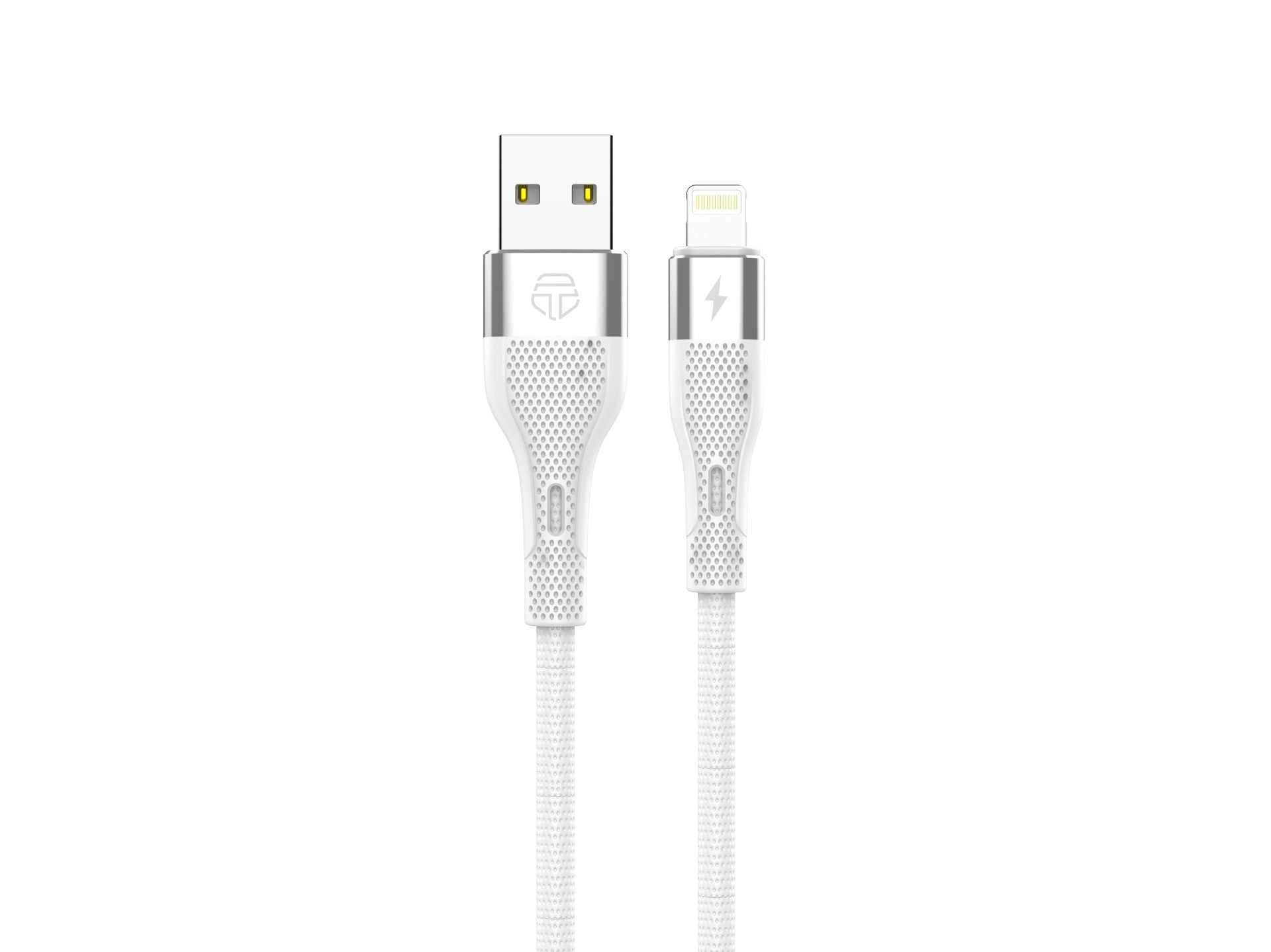 Techancy USB Lightning Data Cable White TB1779, 3.1A Fast Charging, Support 480Mbps Data Transfer
