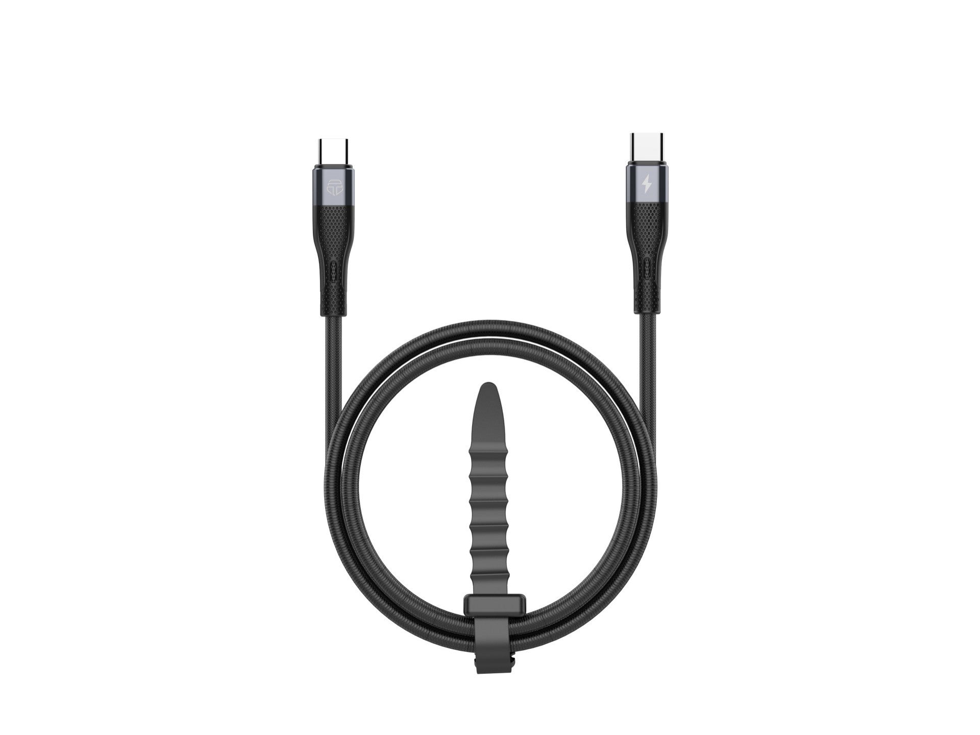 Techancy Cabo de carregamento rápido PD USB C para USB C Preto TB1779, carregamento rápido de 60 W, comprimento 1 m