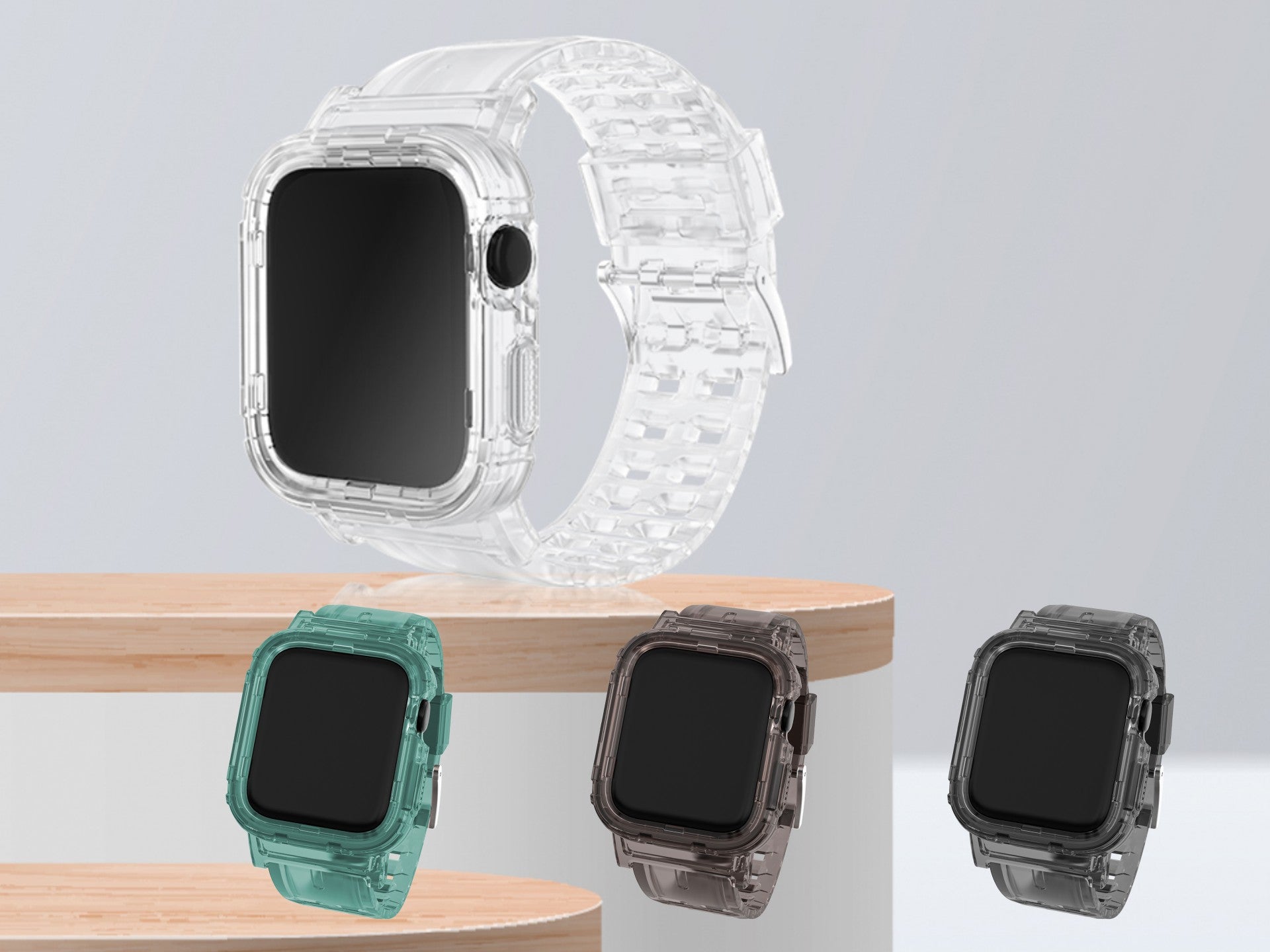 Correa de silicona Techancy KC2111 para reloj, compatible con Apple Watch 38-40 mm, color marrón café.