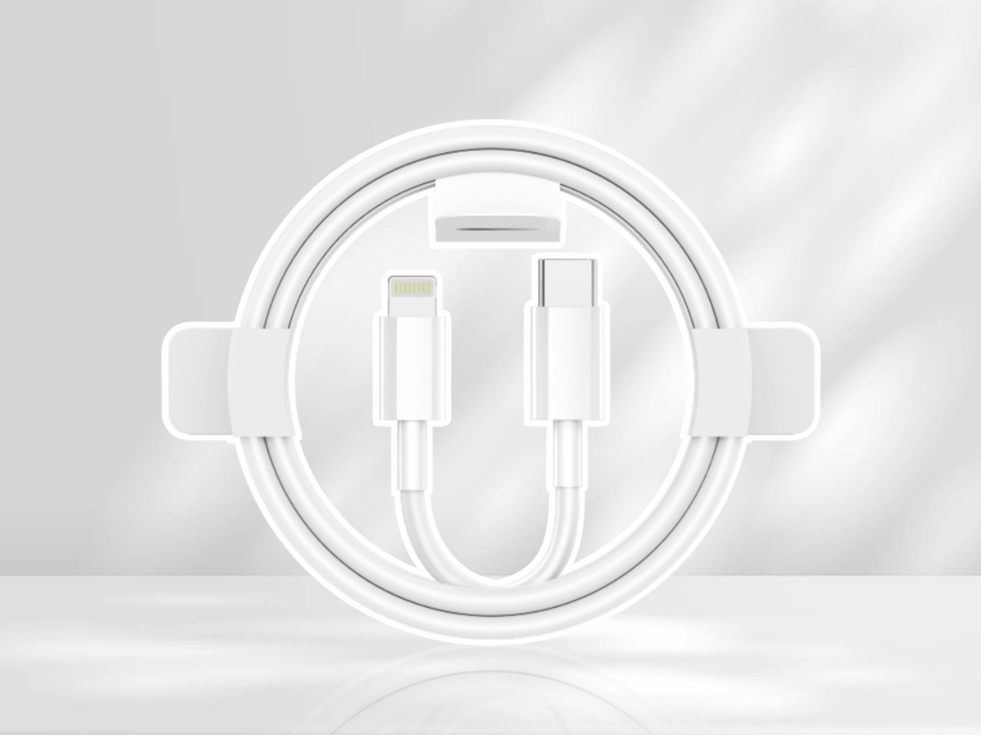 Techancy PD Fast Charging Data Cable 20W 1m TB1668, USB C-IP8/X/11-14 Interface, Compatible with iPhone, iPad