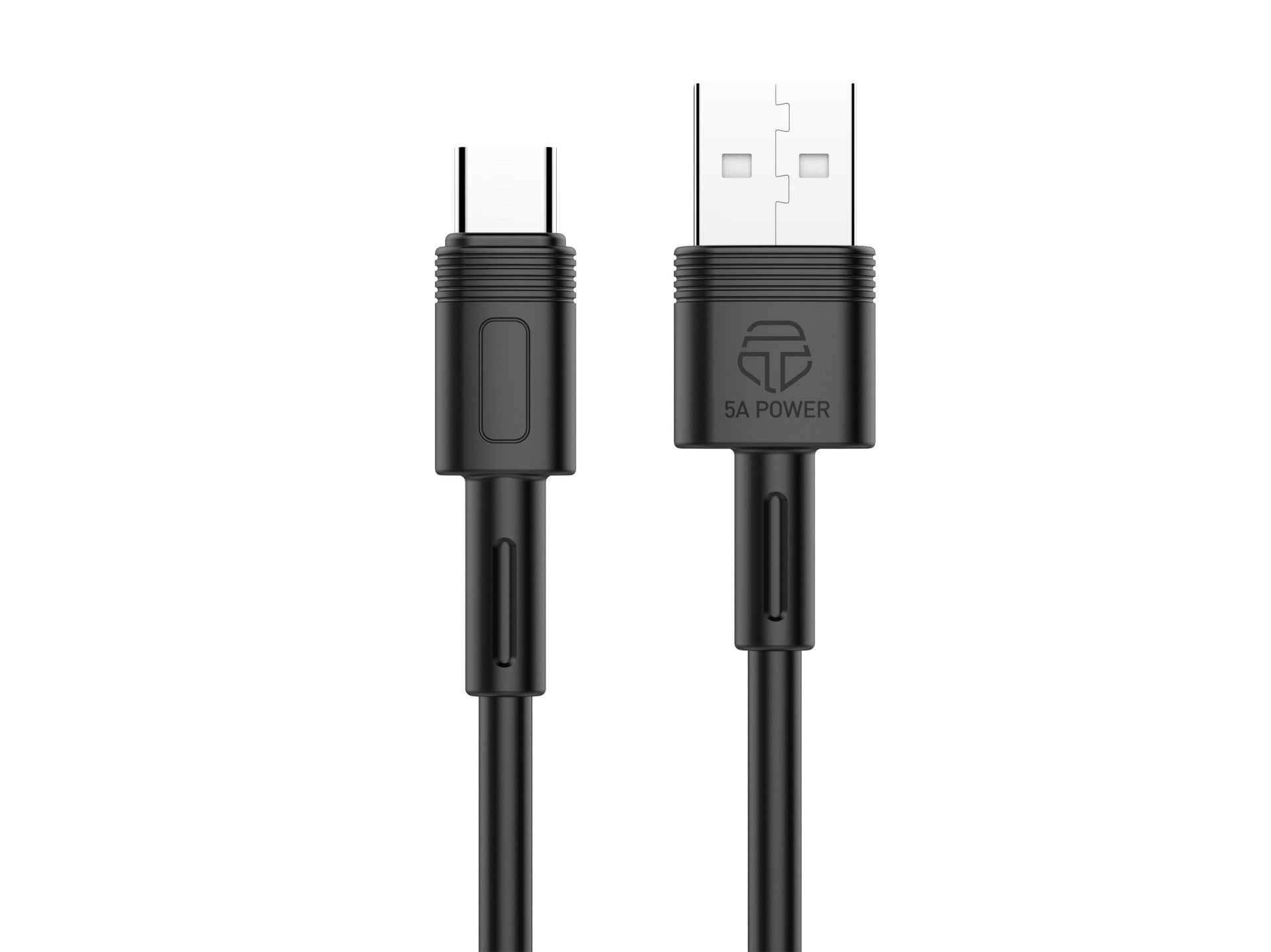 Techancy Cabo De Dados De Carregamento Rápido 5A 1m Preto TB1728, Interface Usb-Tipo C, Suporta Transferência De Dados.