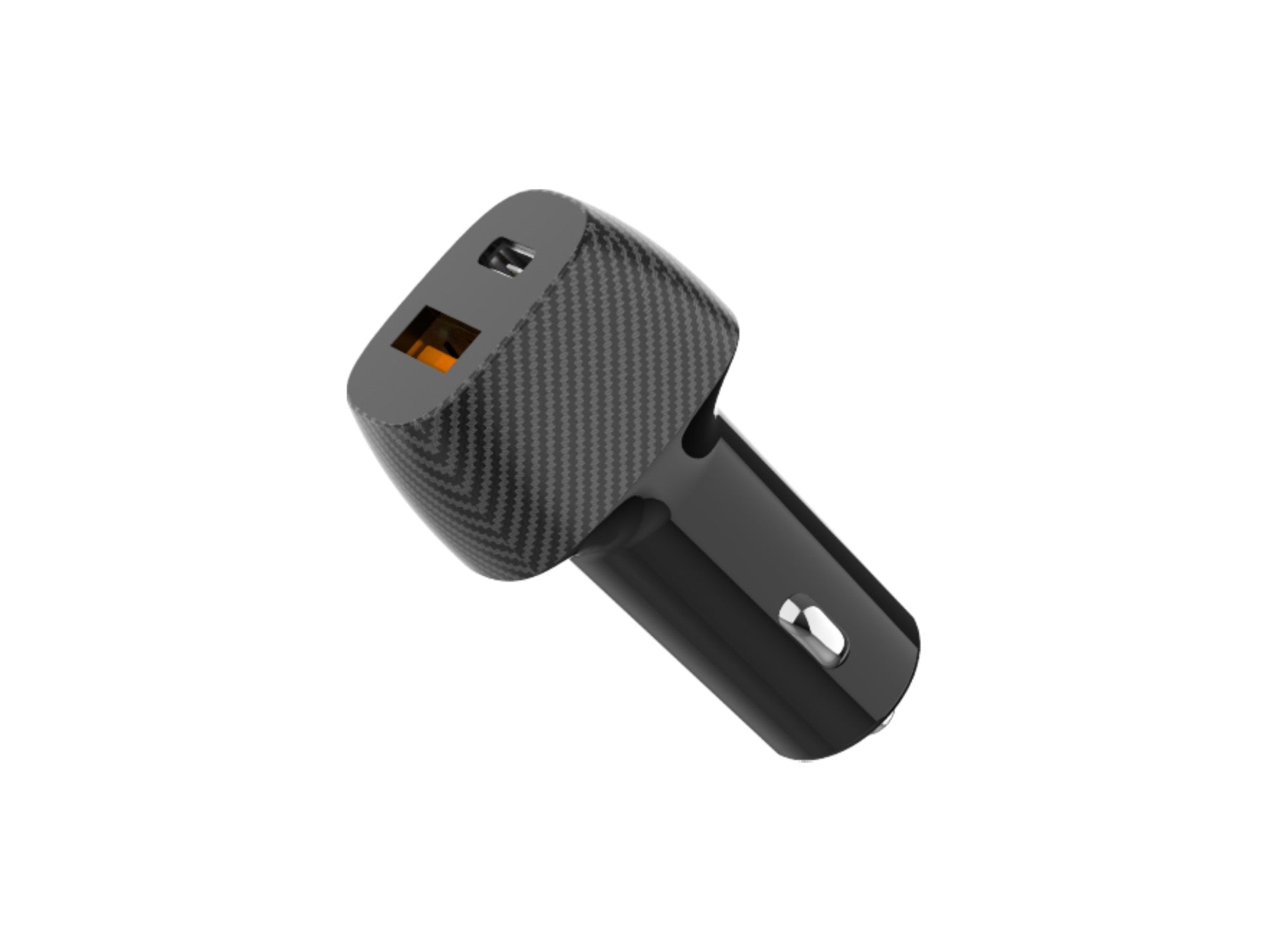Techancy 48W Car Charger TC6432, Dual Port PD3.0 Fast Charging USB-A+USB-C, Black