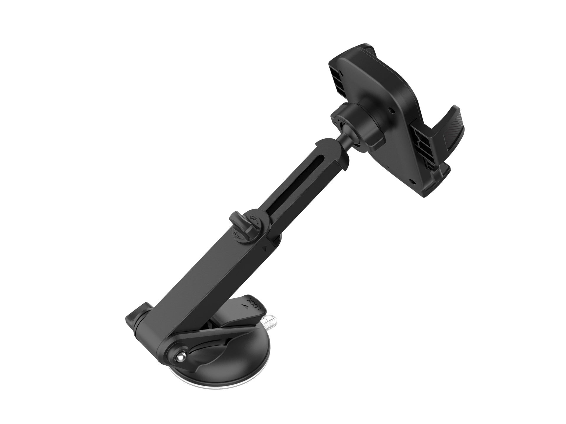 Soporte para teléfono de coche Techancy Ti2318, negro, de 4 a 7,2 pulgadas, con ventosa y bloqueo de un solo toque