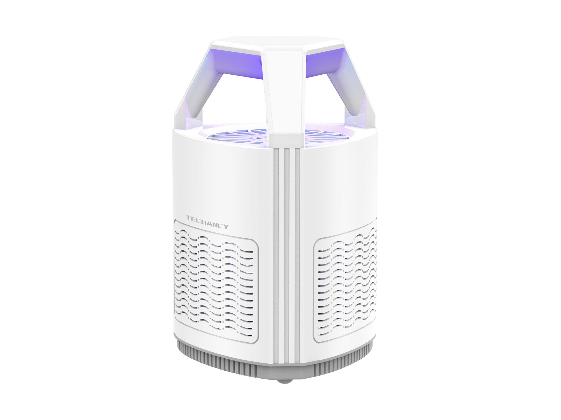 Repelente fotocatalítico de mosquitos alimentado por USB Techancy, KM1203, fotocatalítico, captura física, ventilação integrada, branco
