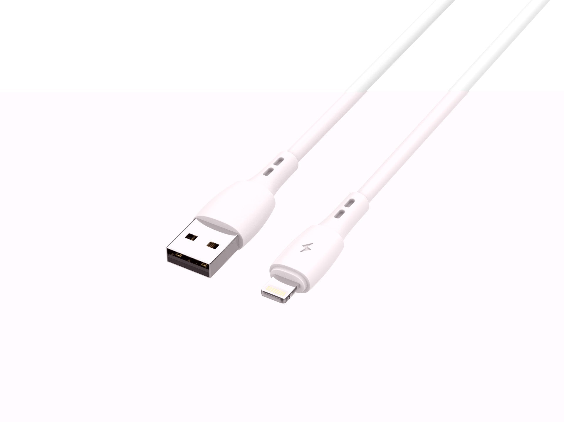 Techancy Cabo De Dados Usb-Lightning Branco TB1778, Carregamento 2,4A, 30cm Adequado Para Utilização Com Power Bank
