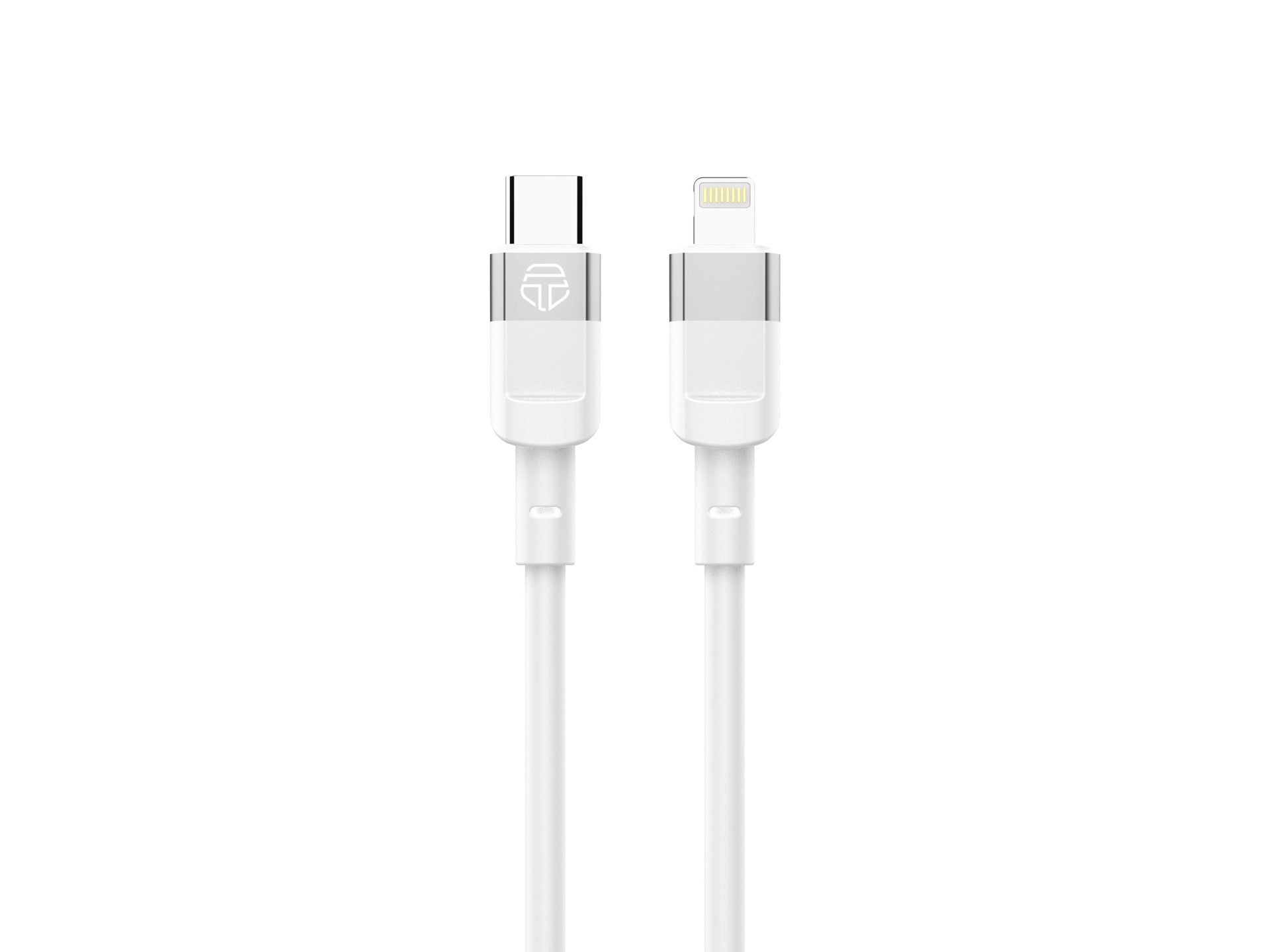 Cable de datos Techancy PD de 30 W, blanco, 1 m, TB1792, USB C-IPX/11/12-14, compatible con carga rápida y transferencia de datos.