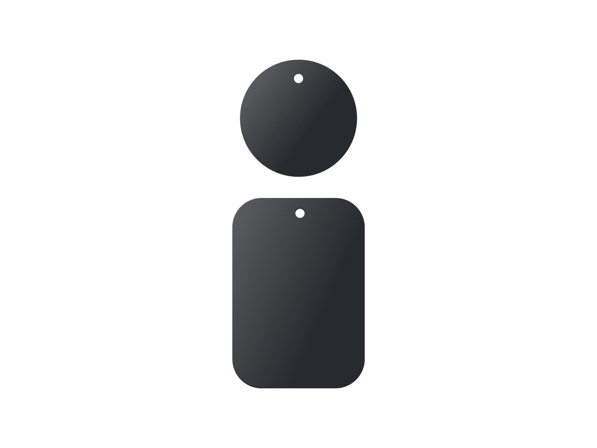 Techancy Metallic Adhesive for Mobile Phones Ti2216 Black for Magnetic Mobile Phone Holders and Cases with Adhesive