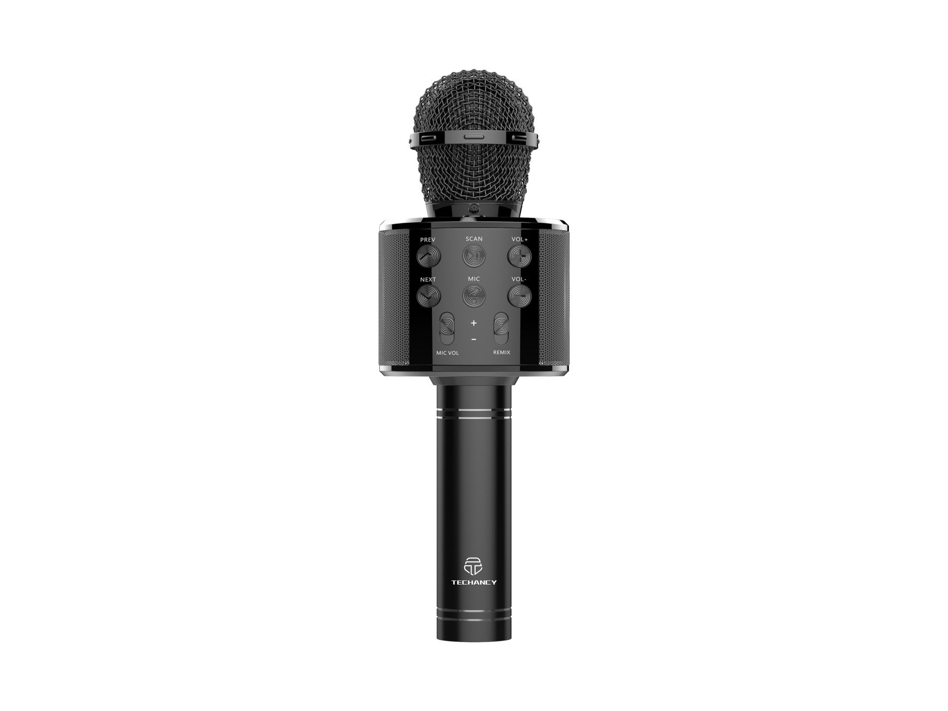 Micrófono inalámbrico Techancy KZ1561, karaoke portátil, altavoz Bluetooth, radio FM y cambiador de voz para divertirse