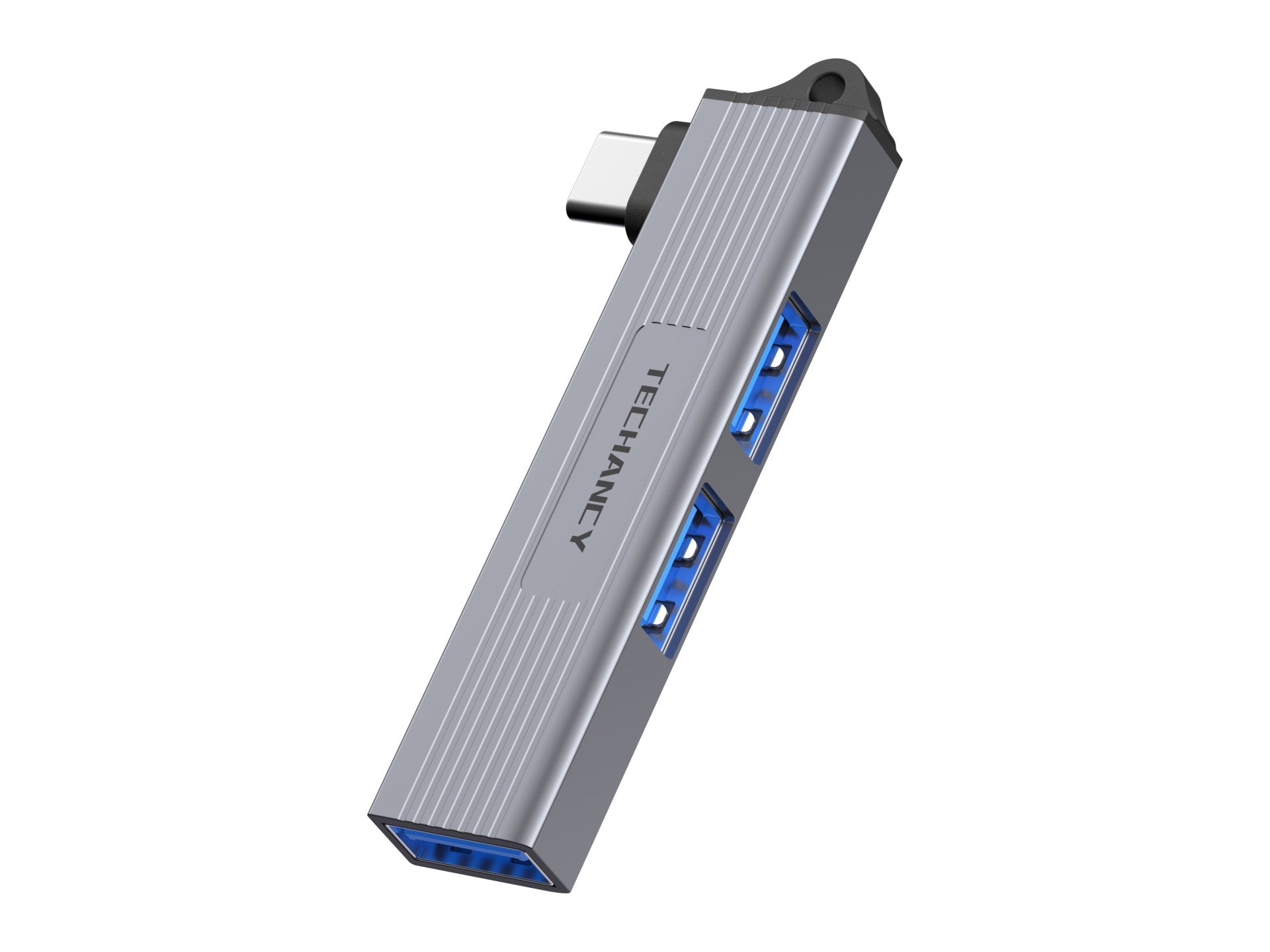 Techancy Hub USB-C para 3 portas USB 3.0 KT2907, compatível com Mac OS, Windows e Linux, transferência de dados 5Gbps
