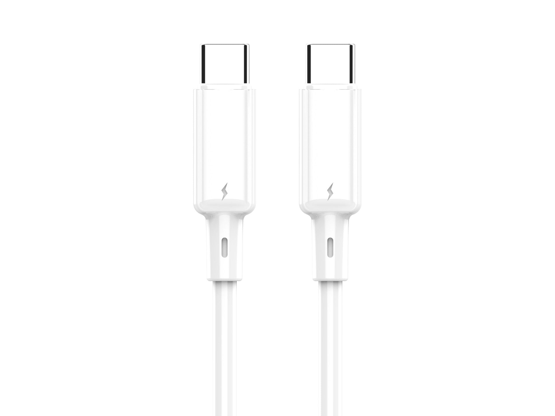 Techancy Cabo USB C para USB C TB1803 1m 60W Carregamento rapido e dados para Telemovel Tablet Portatil Branco