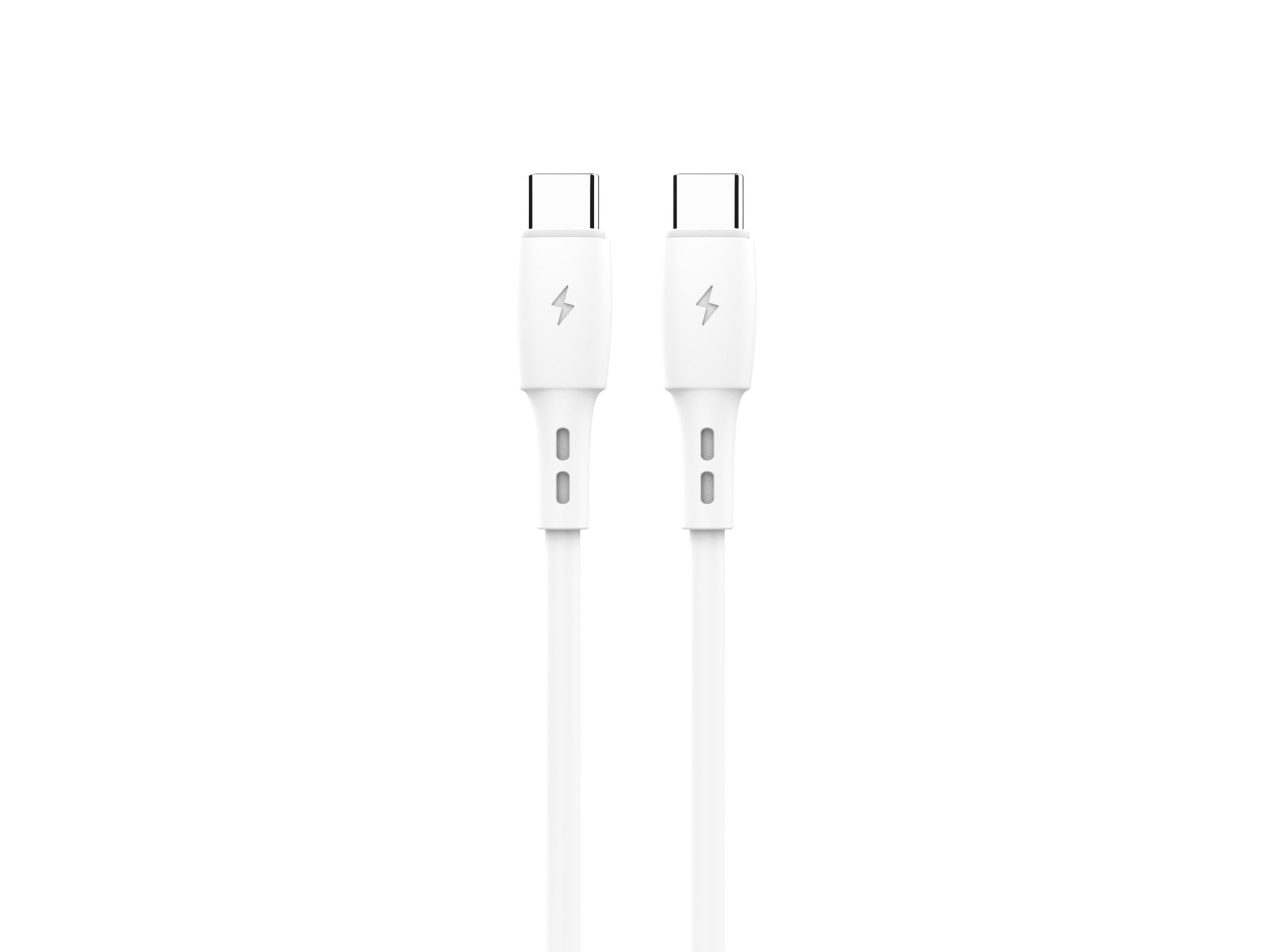 Techancy Cabo De Dados USB C to USB C Branco TB1778, Carregamento Pd60W, 30cm Adequado Para Utilização Com Power Bank