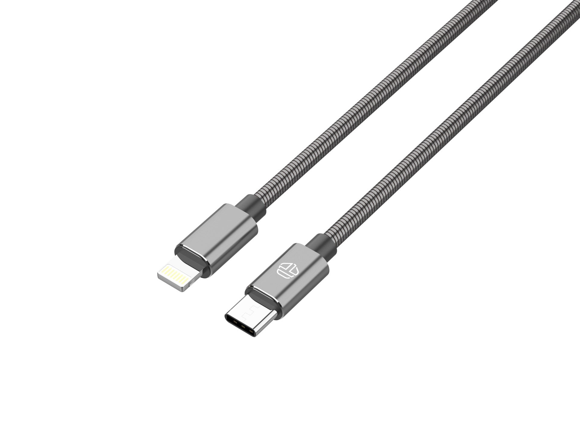 Techancy Cabo Usb C Para Lightning 1m TB1796, Design Totalmente Metálico, Resistente A Animais, Carregamento Rápido De 30 Watts