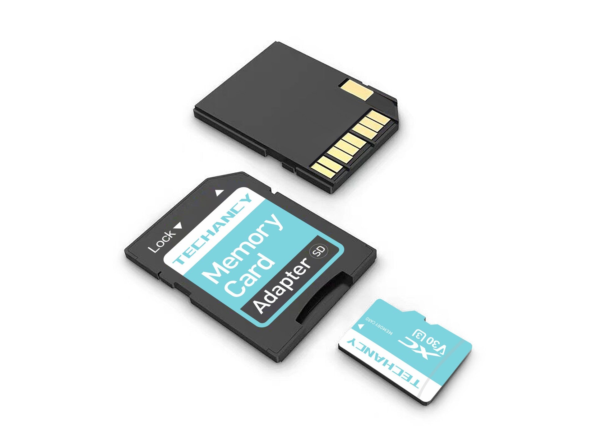 Techancy Cartão De Memória Micro Sd De Alta Velocidade LC1901,16GB Com Adaptador, Compatível Com Telemóveis, Mp3, Câmaras, Etc.