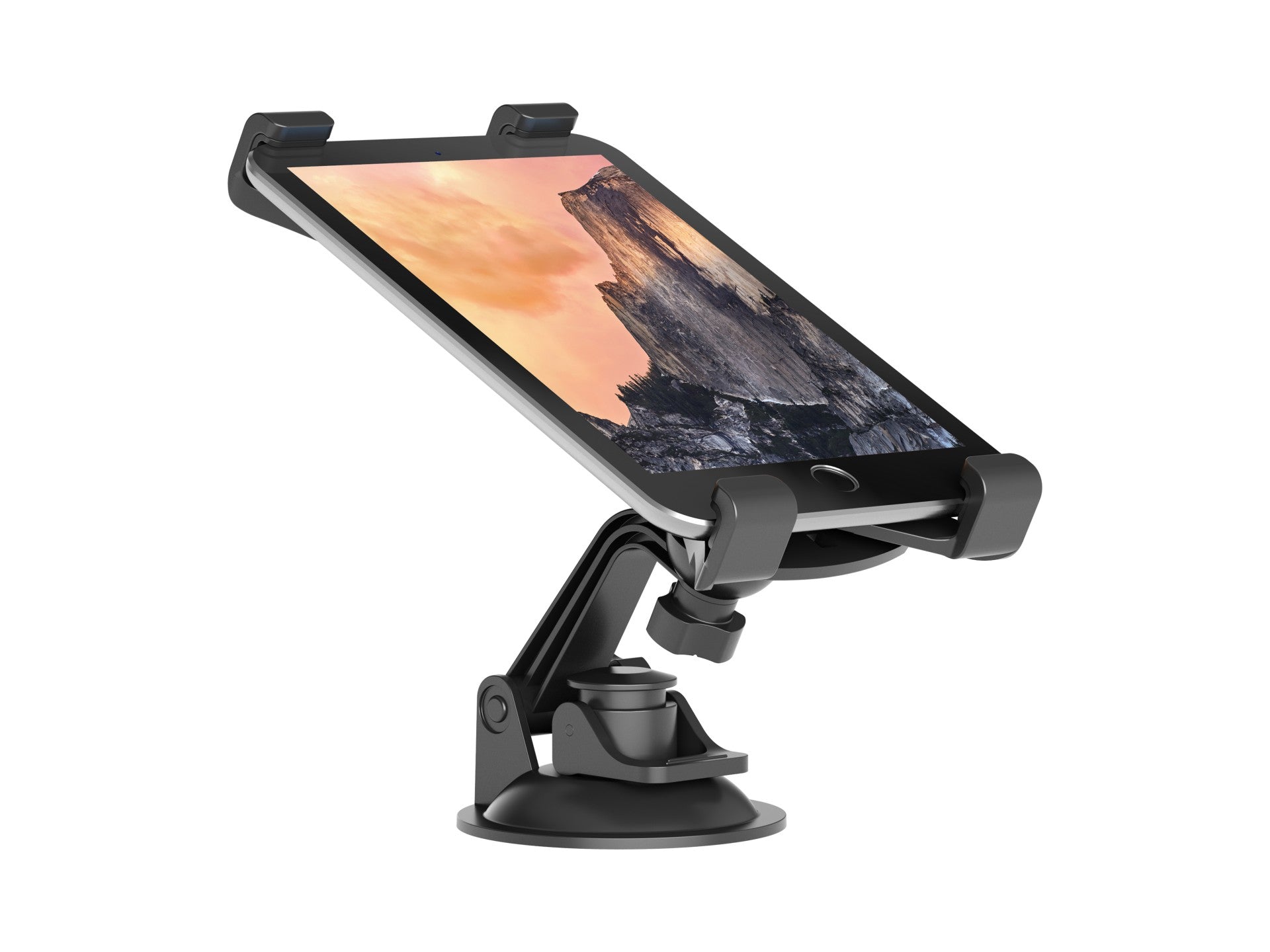 Techancy Suporte para Telemóvel e Tablet 4.7-13" TI2233 Preto, Rotação 360°, Ventosa Ajustável, Material PC+ABS