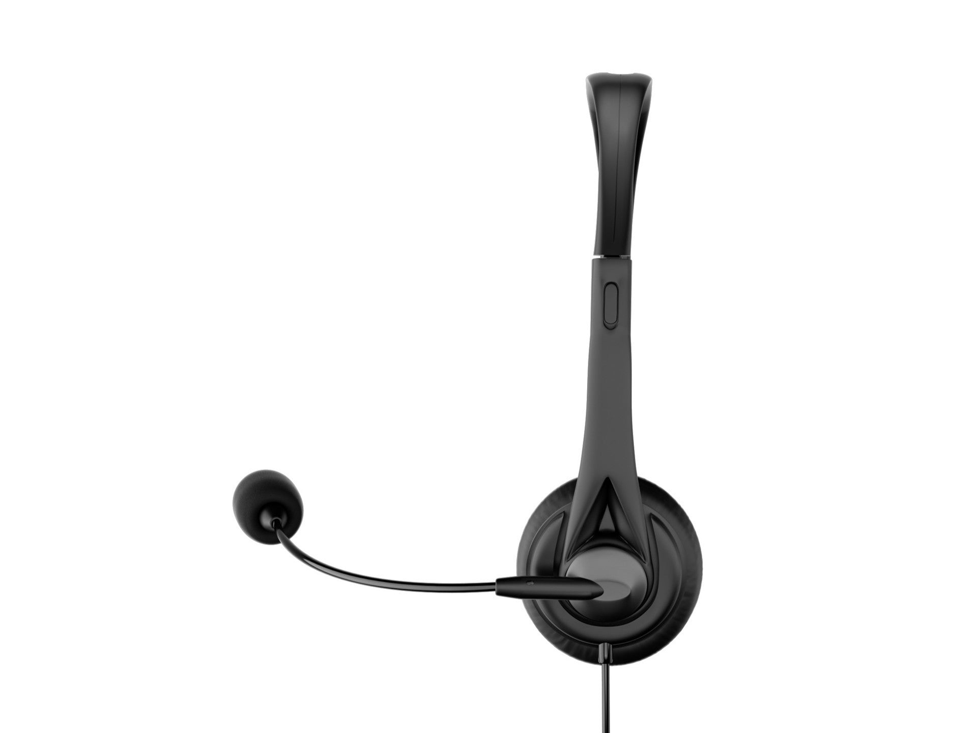 Techancy TH5232 Wired 3.5mm One-Handed Headset with Noise-Cancelling Microphone for Call Centers, Offices, Meetings, and Gaming. Compatible with PC, Mobile Phones, and Consoles.