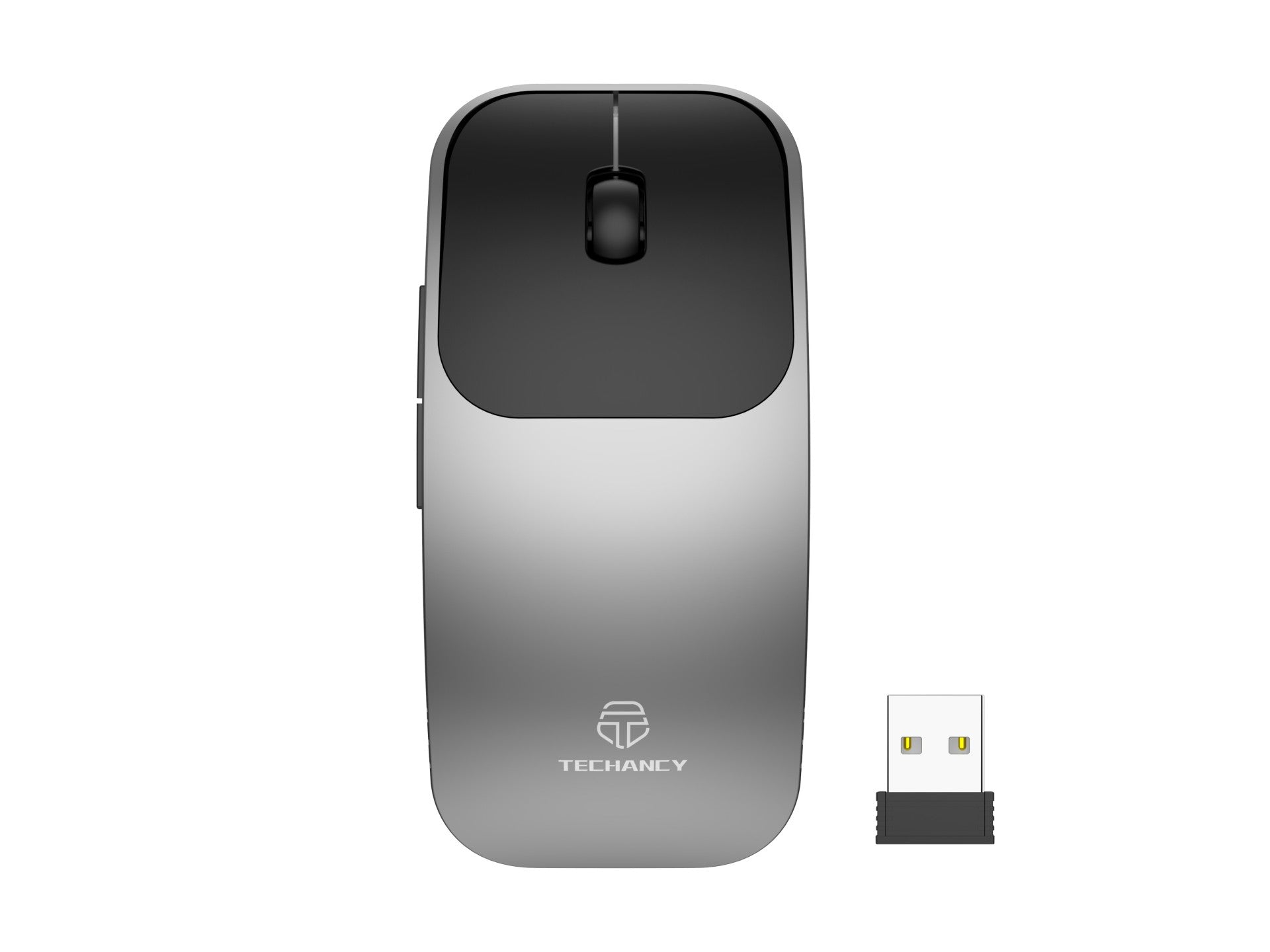 Techancy Rato Sem Fios 2.4g TJ6122, Design Fino Com Botões 5d Para Transportar Facilmente Em Viagem, Compatível Com Pc/Mac