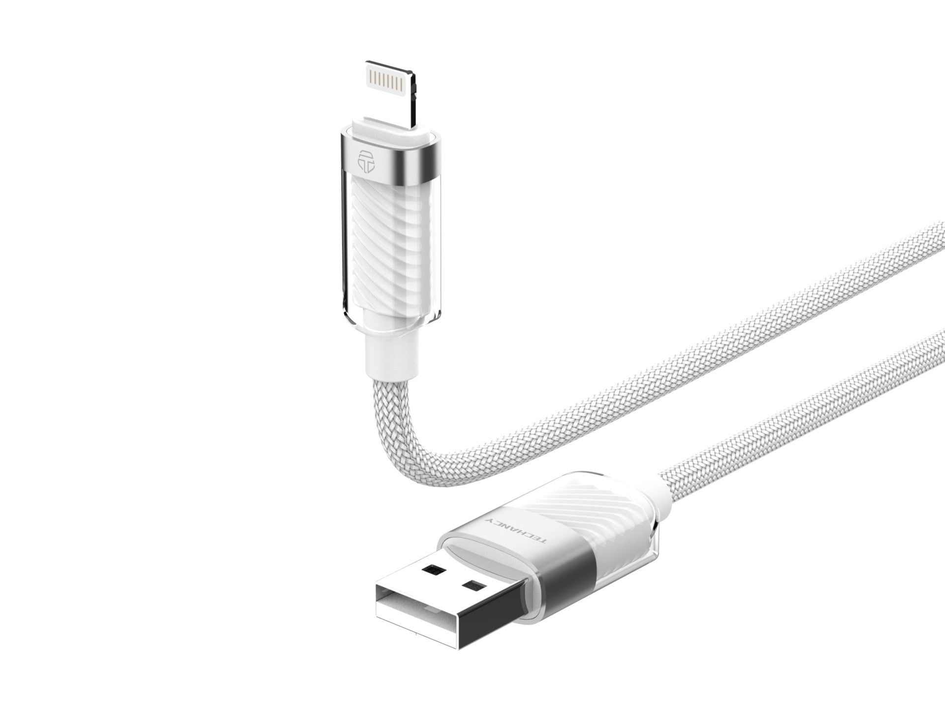 Techancy IP 11-14/USB Data Cable 1m/3A White TB1780, Compatible with iPhone/iPad Fast Charging and Data
