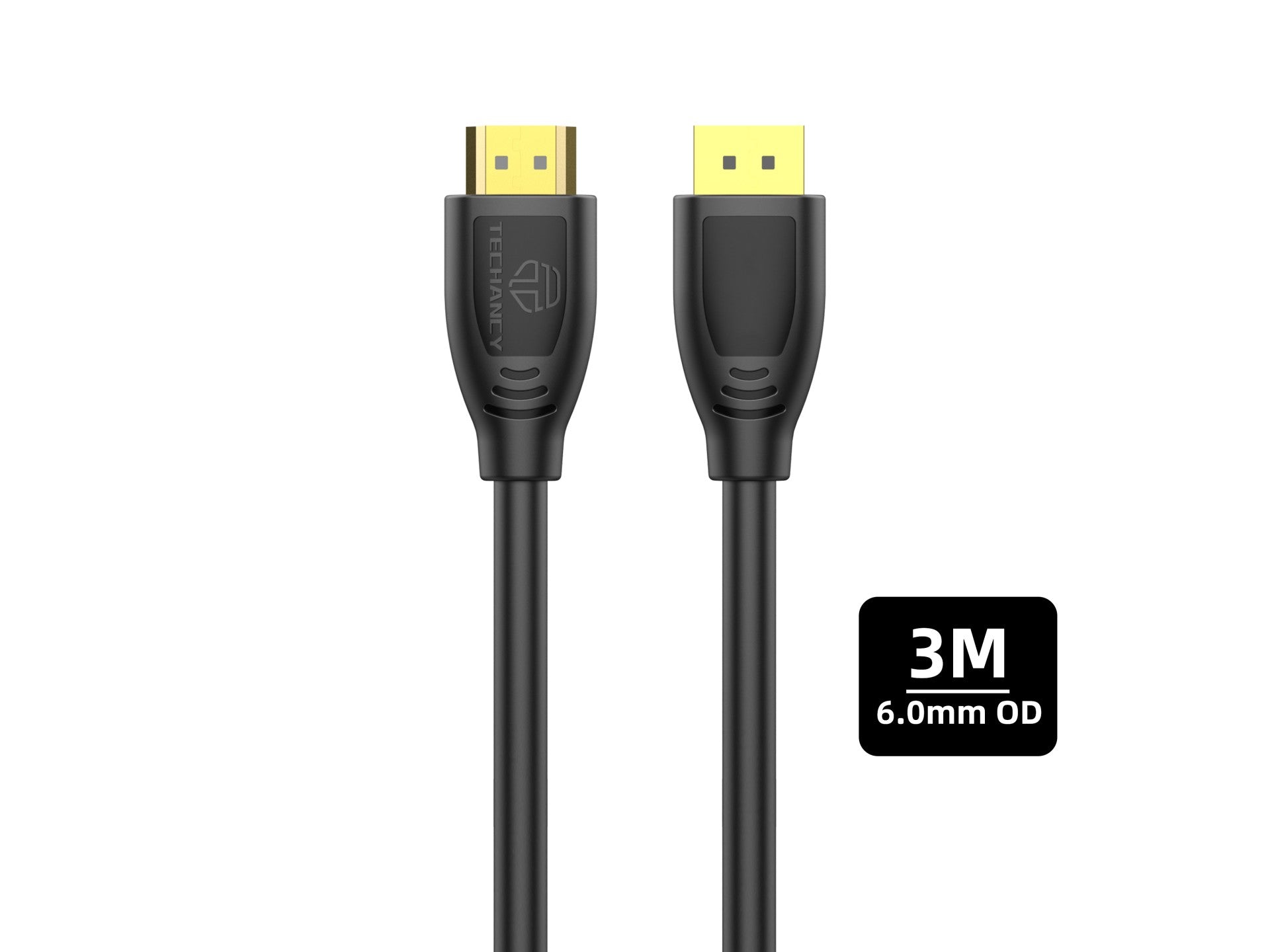Techancy Cabo Hdtv De Alta Velocidade TL7265,3m, Ecrã Hd 1080p Para Televisores, Computadores, Projectores E Consolas