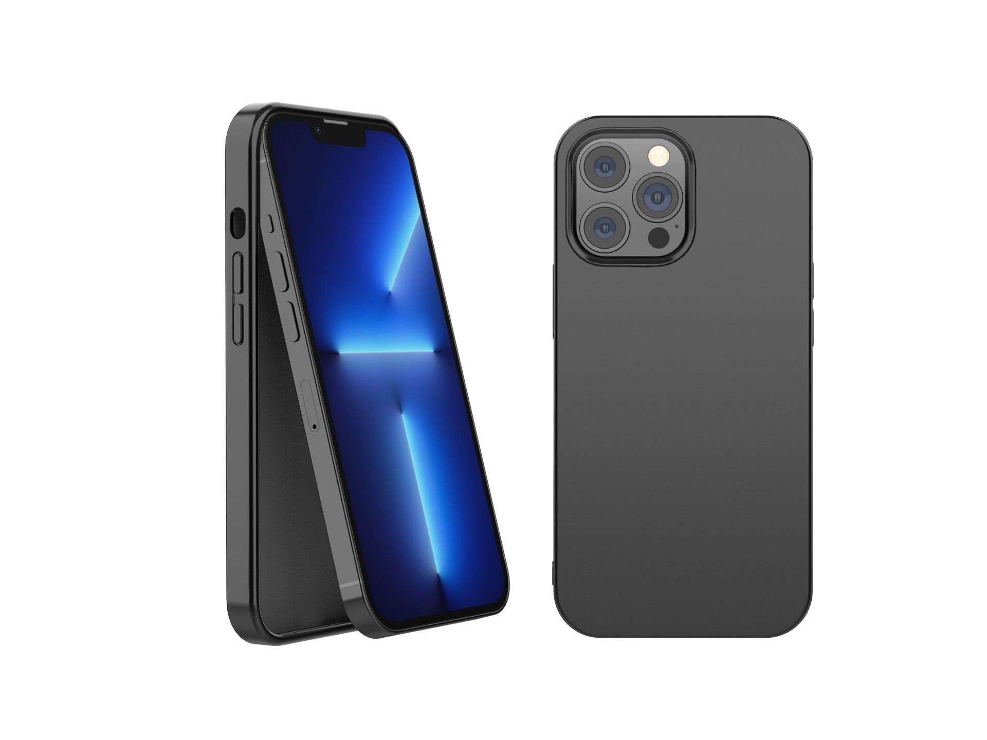 Nueva funda Techancy de TPU en color negro, KX5601, con protección para la lente de la cámara, compatible con iPhone 12 Pro Max