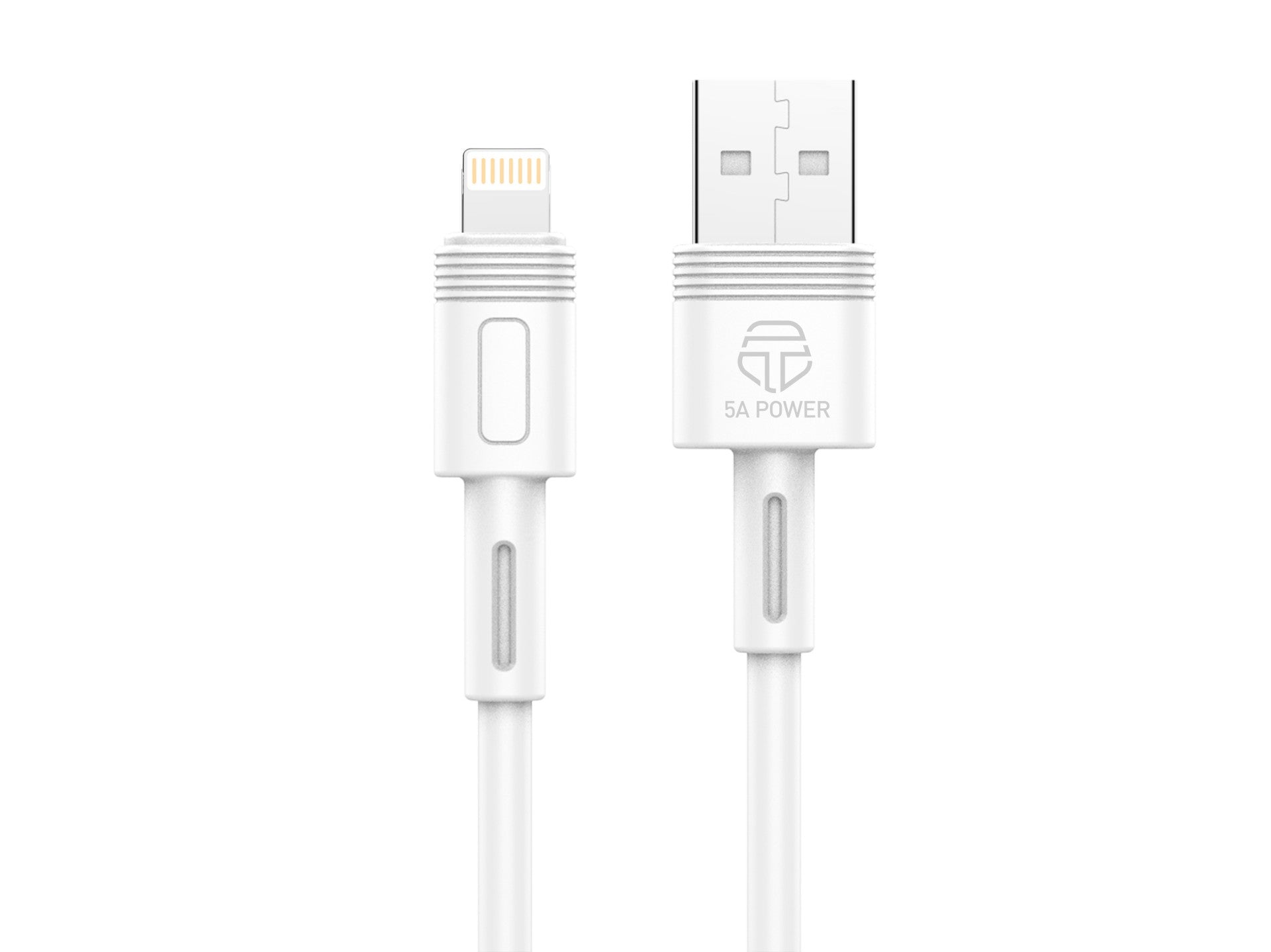 Techancy Cabo De Dados De Carregamento Rápido 5A 1m Branco TB1761, Interface Usb-Lightning, Suporta Transferência De Dados