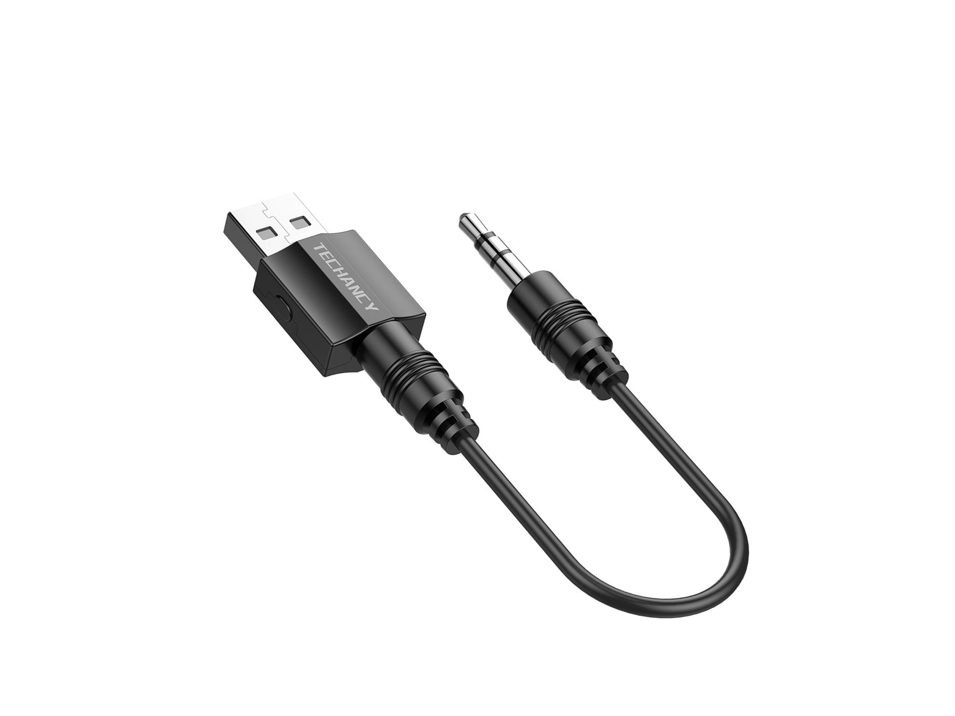 Adaptador Bluetooth sem fios 2 em 1 Techancy, TQ5902, suporta transmissão e receção de áudio Bluetooth, preto