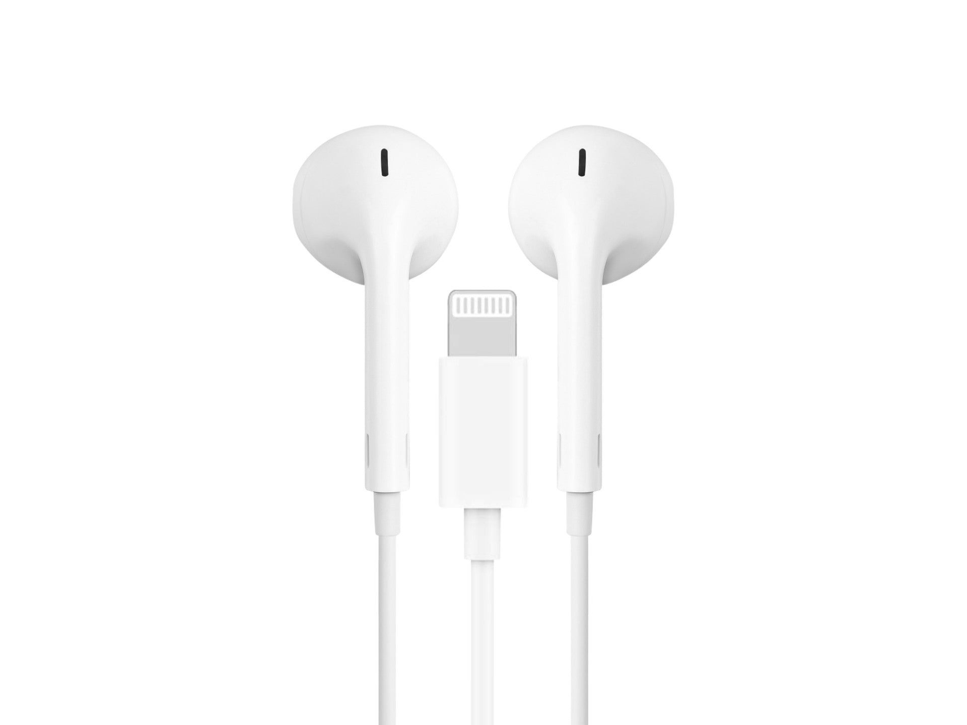 Techancy Fones De Ouvido TD8034 ,Estéreo Para Iphone 8/X/11-14, Branco, Com Microfone, Graves Potentes E Controle De Volume