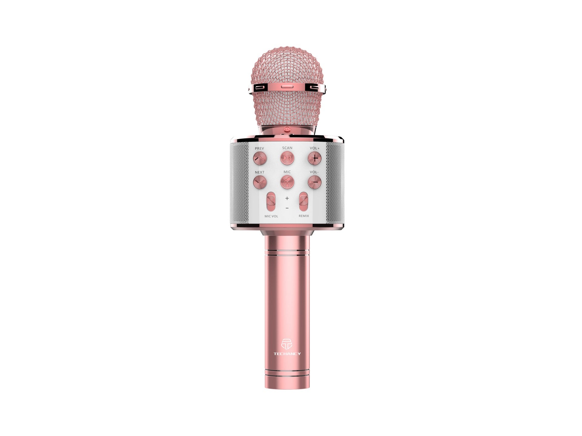 Techancy KZ1561 Wireless Bluetooth Microphone Speaker for KTV Music Rose Gold