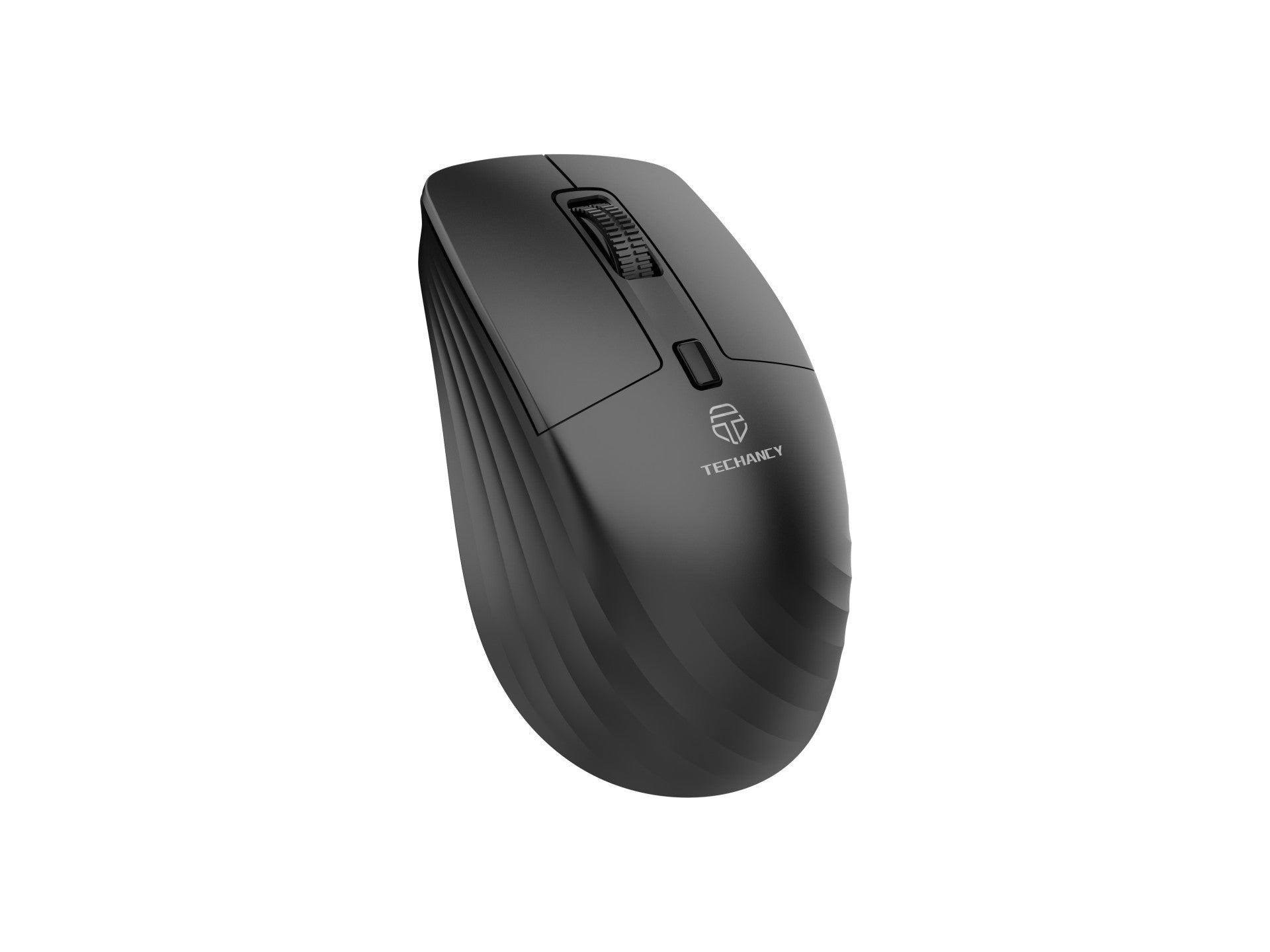 Ratón inalámbrico Techancy TJ6124 2.4G con receptor USB, Plug and Play, botones silenciosos, 800/1200/1600 DPI, negro