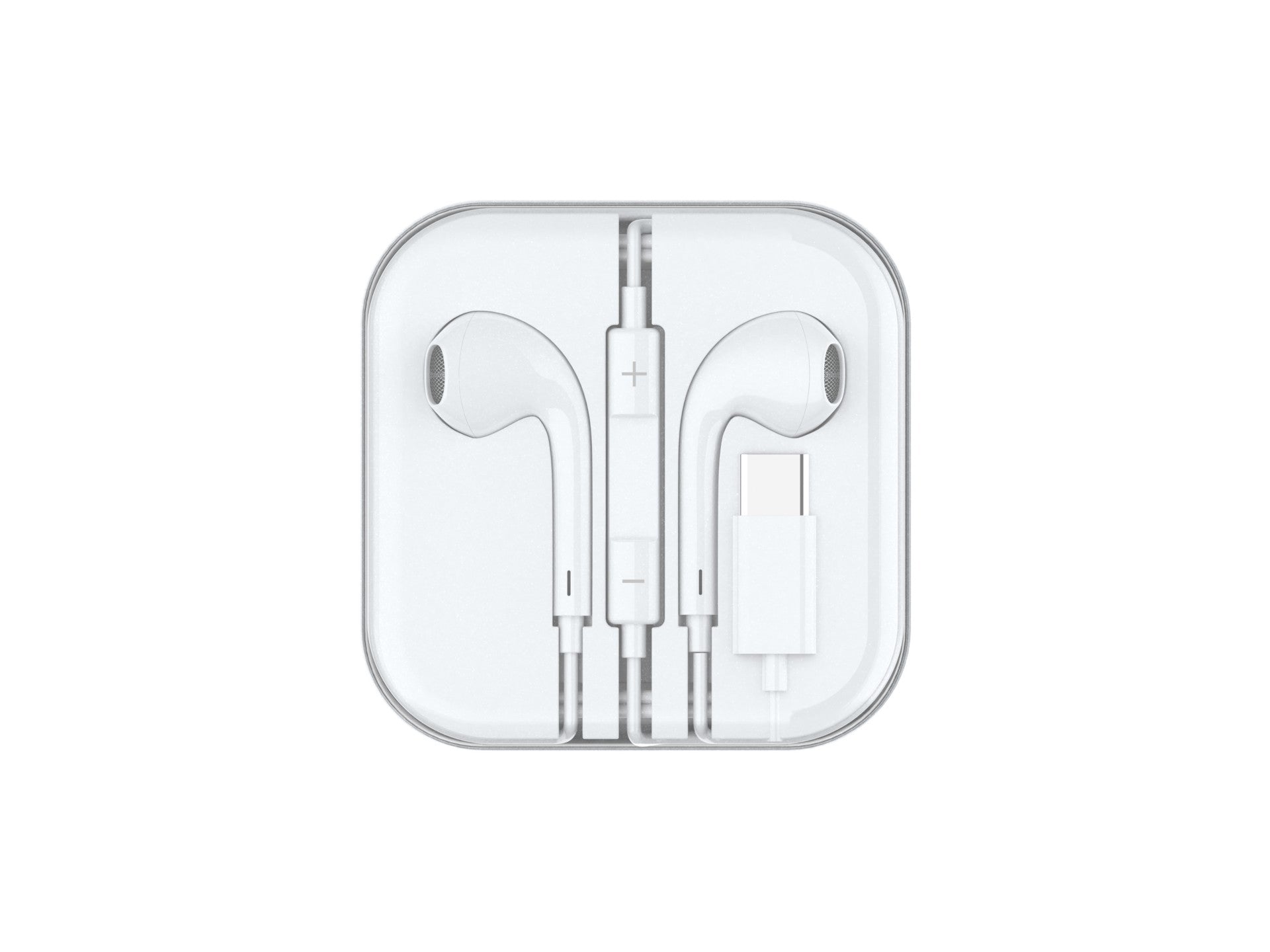 Techancy Auricular Estéreo Com Fios Branco 1,2 M TD8063, Chip Dsp Tipo C Compatível Com Samsung/Huawei/Xiaomi, Etc.