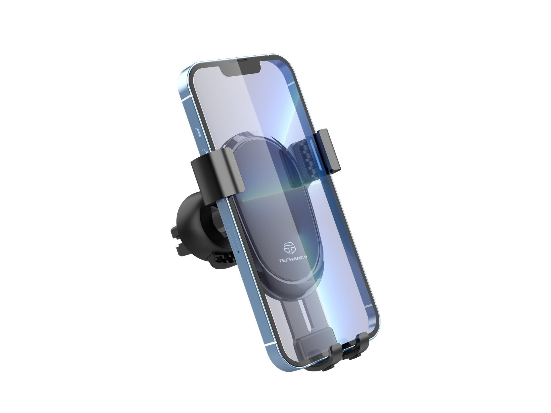 Techancy TI2251 Car Phone Holder, for 7.2” Phones, Firm Gravity Support, Metal.