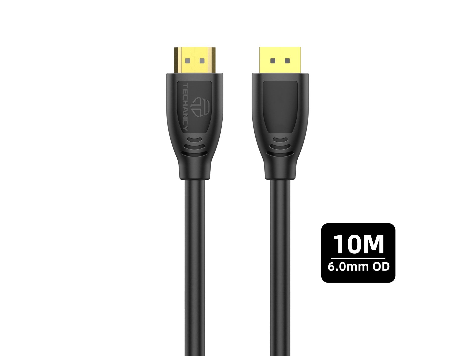 Techancy Cabo Hdtv De Alta Velocidade TL7265,10m, Ecrã Hd 1080p Para Televisores, Computadores, Projectores E Consolas