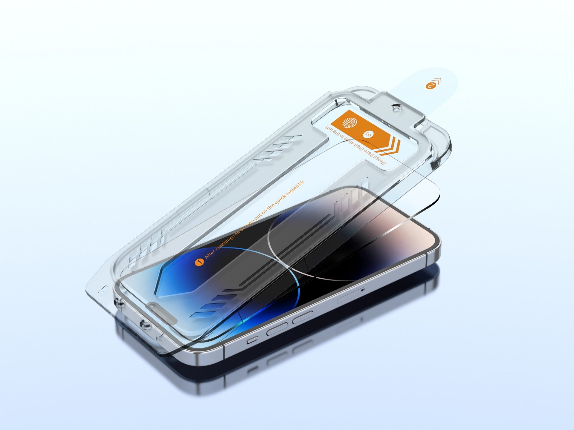 Techancy Protetor De Ecrã De Vidro Temperado KS2202, Compatível Com O Iphone 16 Pro, Fornecido Com Caixa De Instalação Rápida