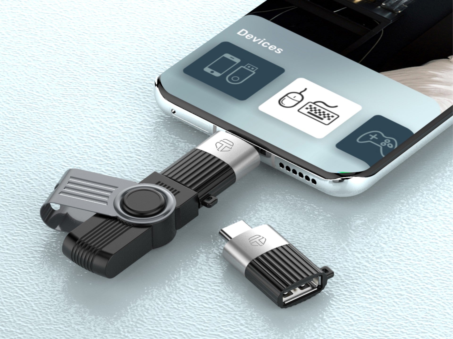 Techancy Adaptador Otg KK2100,Tipo C Para Usb 3.0,Suporta Carregamento E Transferência De Dados,Compacto E Portátil