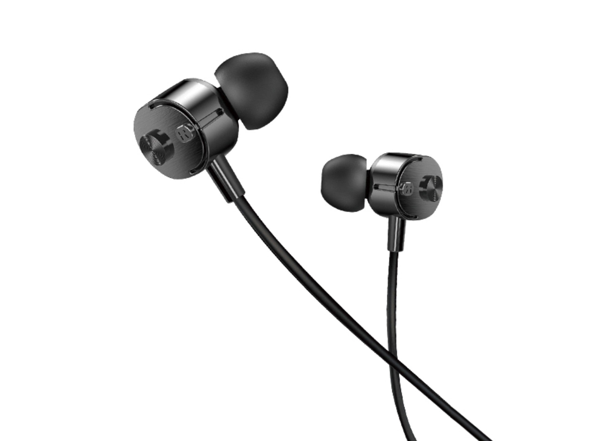 Techancy TD8020 Wired Headset, 3.5mm Plug, In-Line Control, HD Microphone, 1.2m Cable, Black