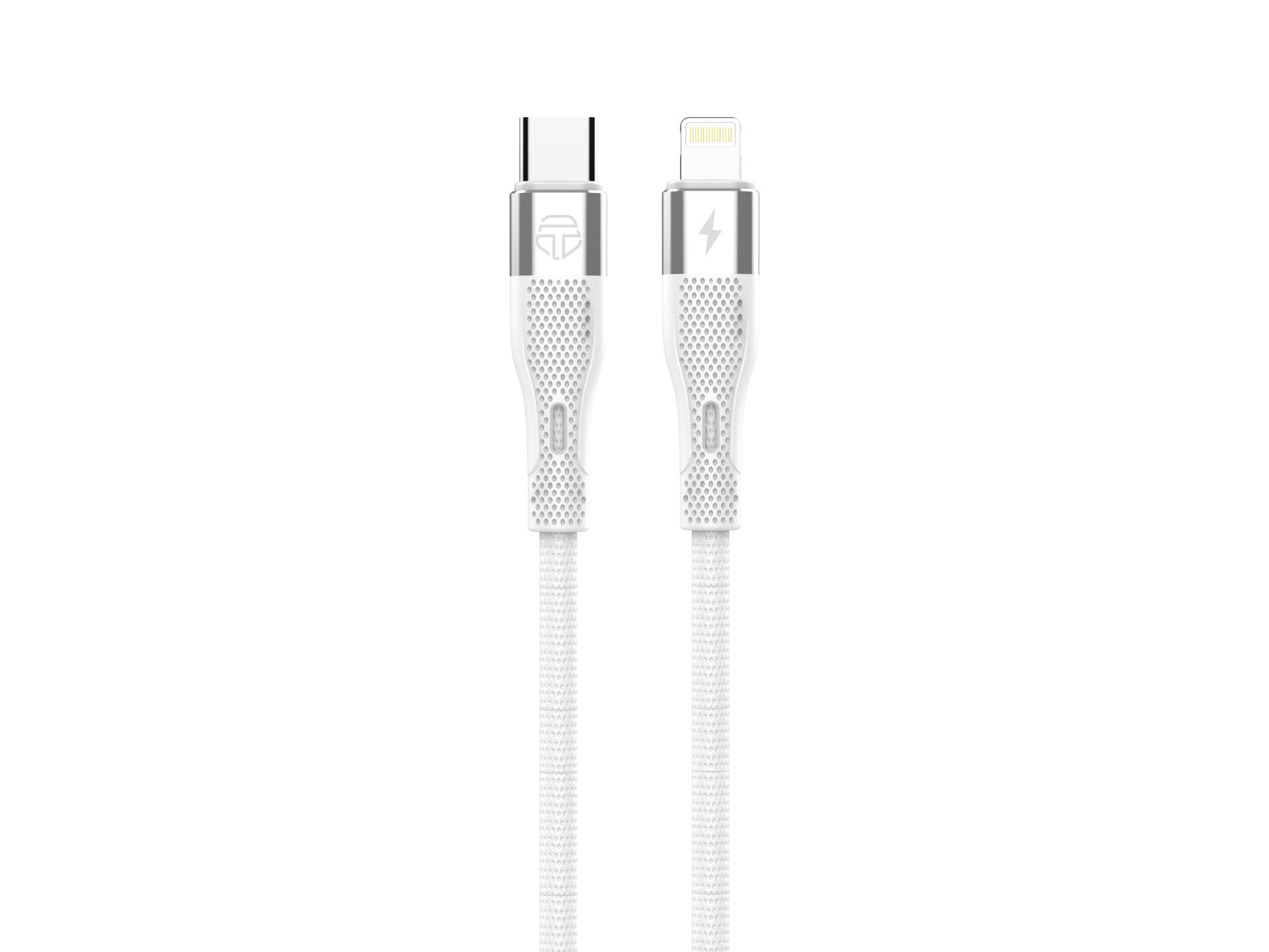 Techancy Cabo De Carregamento Rápido Pd Usb C Para Lightning Branco TB1779, Carregamento Rápido De 30 W, Comprimento 1 M