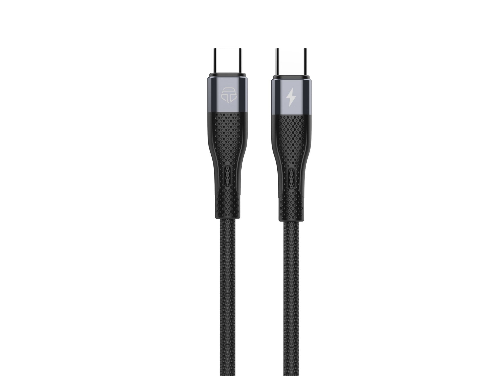 Techancy Cabo de carregamento rápido PD USB C para USB C Preto TB1779, carregamento rápido de 60 W, comprimento 1 m