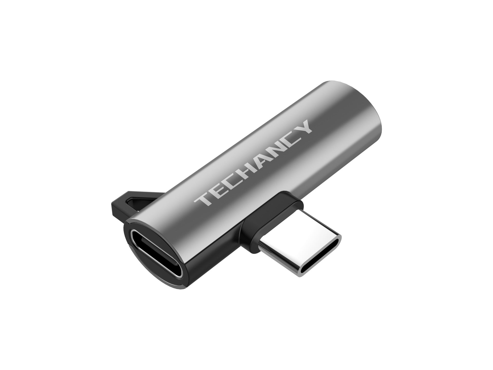 Techancy TV3756 Type-C Adapter, Type C to 3.5mm, Music + Charging 2 in 1, Compatible with Digital Signals
