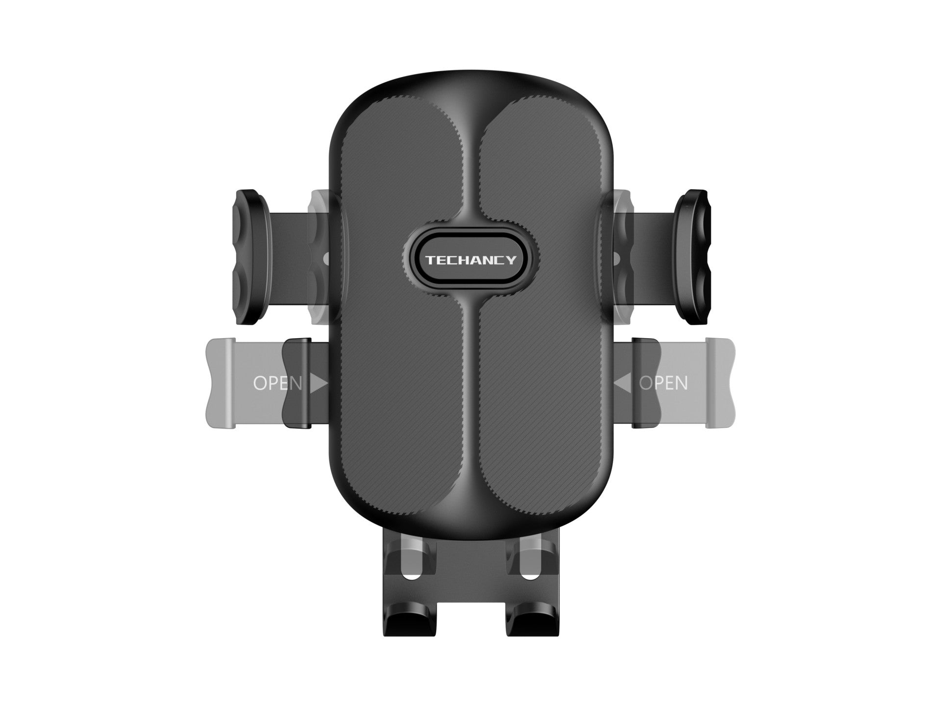Techancy suporte de telemovel para carro TI2341 Operacao com uma mao Compativel com 4.5-7.2 pol Preto