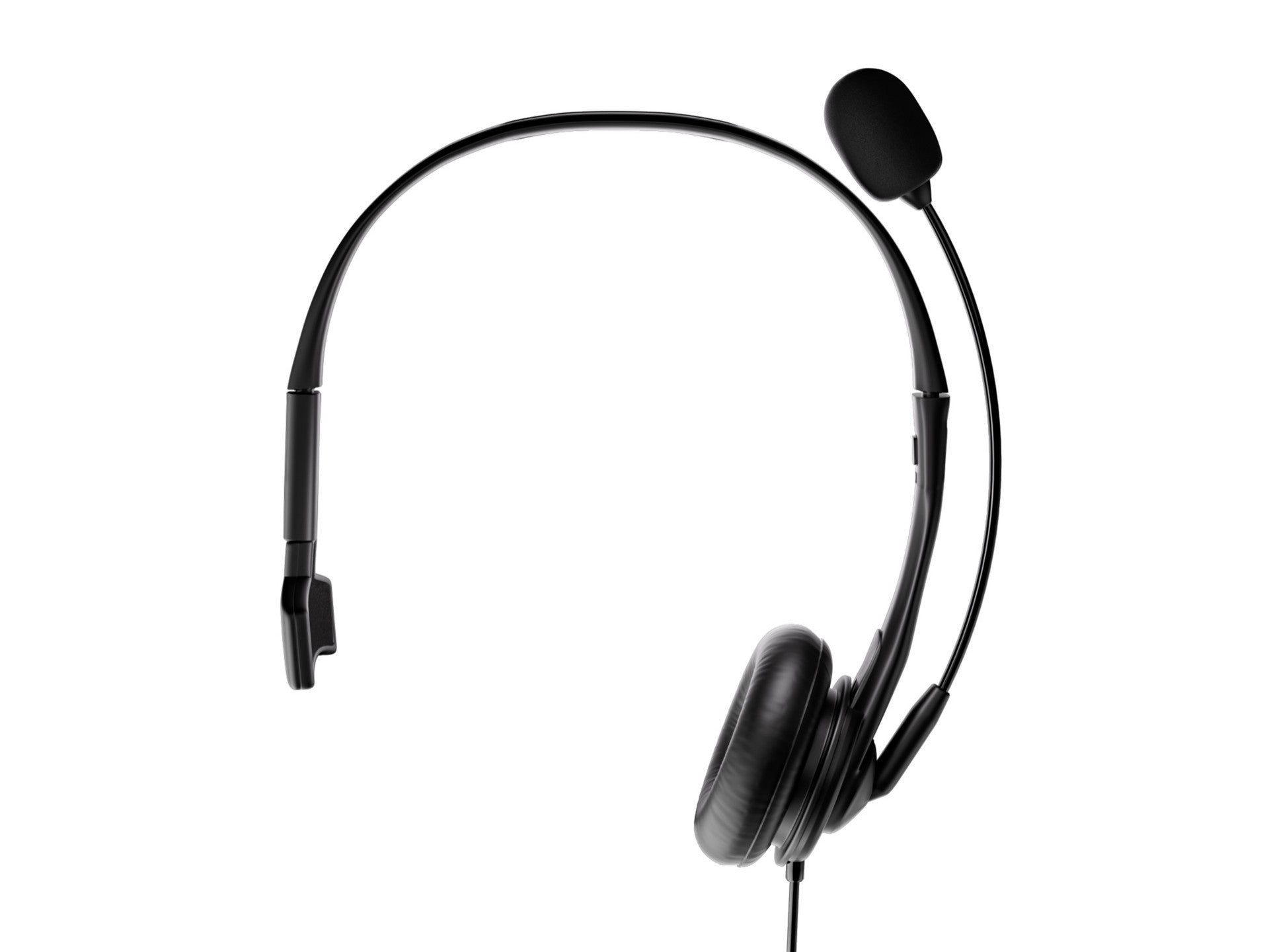 Techancy TH5232 Wired 3.5mm One-Handed Headset with Noise-Cancelling Microphone for Call Centers, Offices, Meetings, and Gaming. Compatible with PC, Mobile Phones, and Consoles.