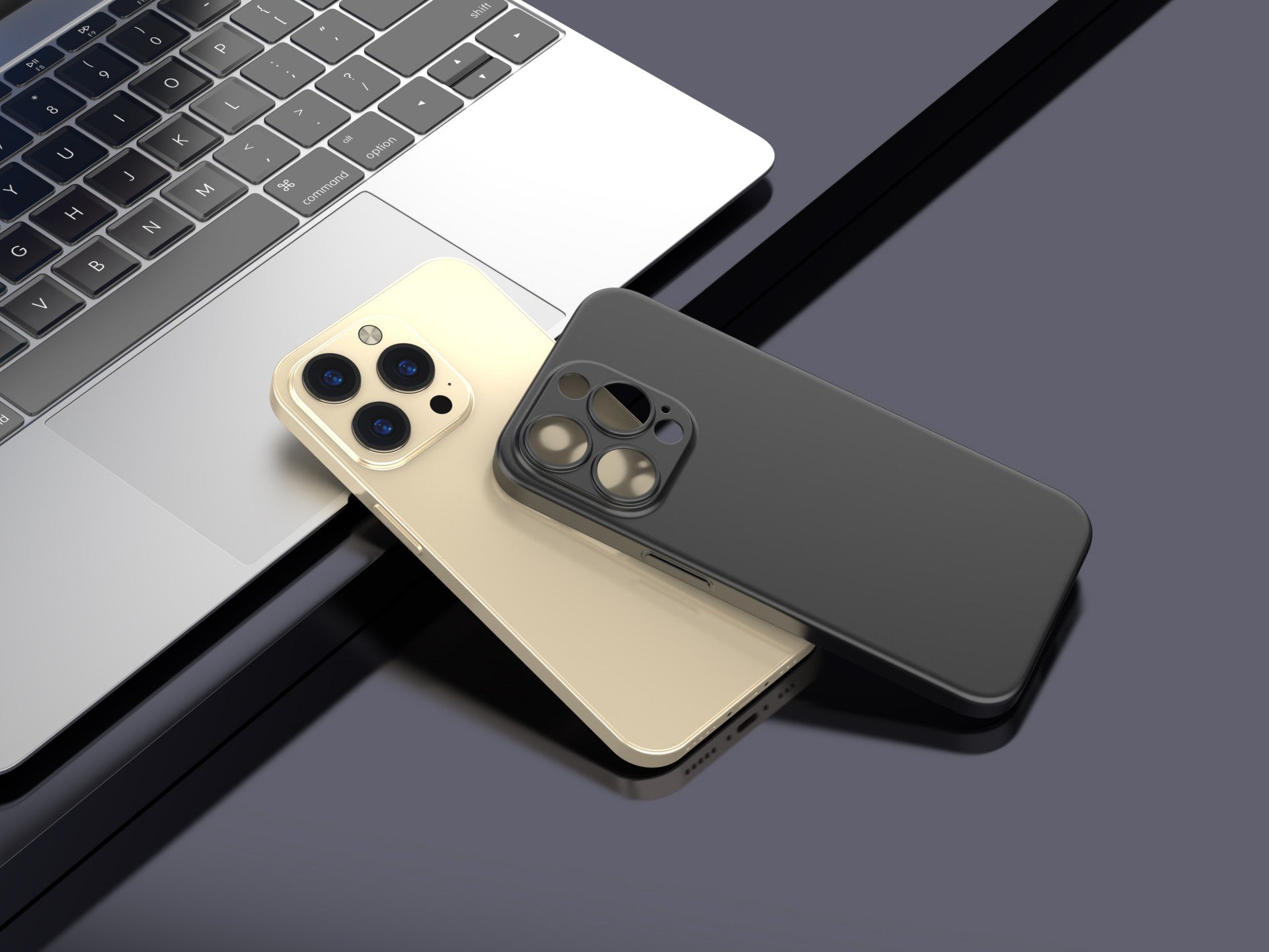 Techancy Capa Para Telemóvel Ultra Fina Preta KX5604, Compatível Com O Telemóvel Iphone 14 Pro Max, Material Pp De 0,5 Mm.