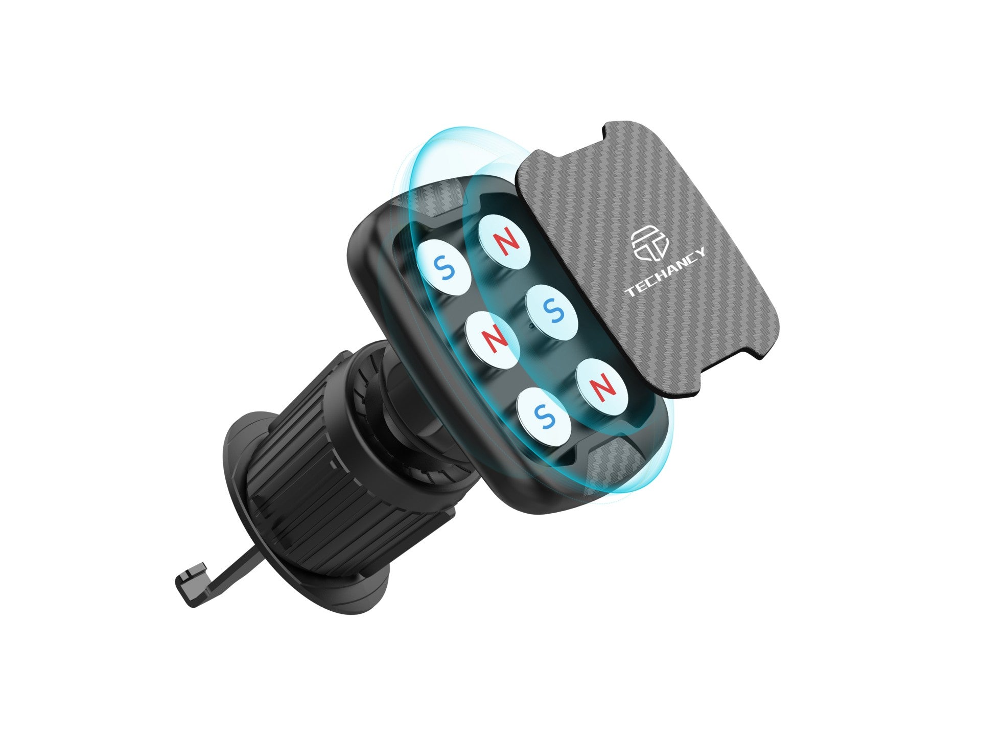 Techancy Magnetic Car Phone Holder Ti2306, 360 Degree Rotation Holder, Car Air Outlet