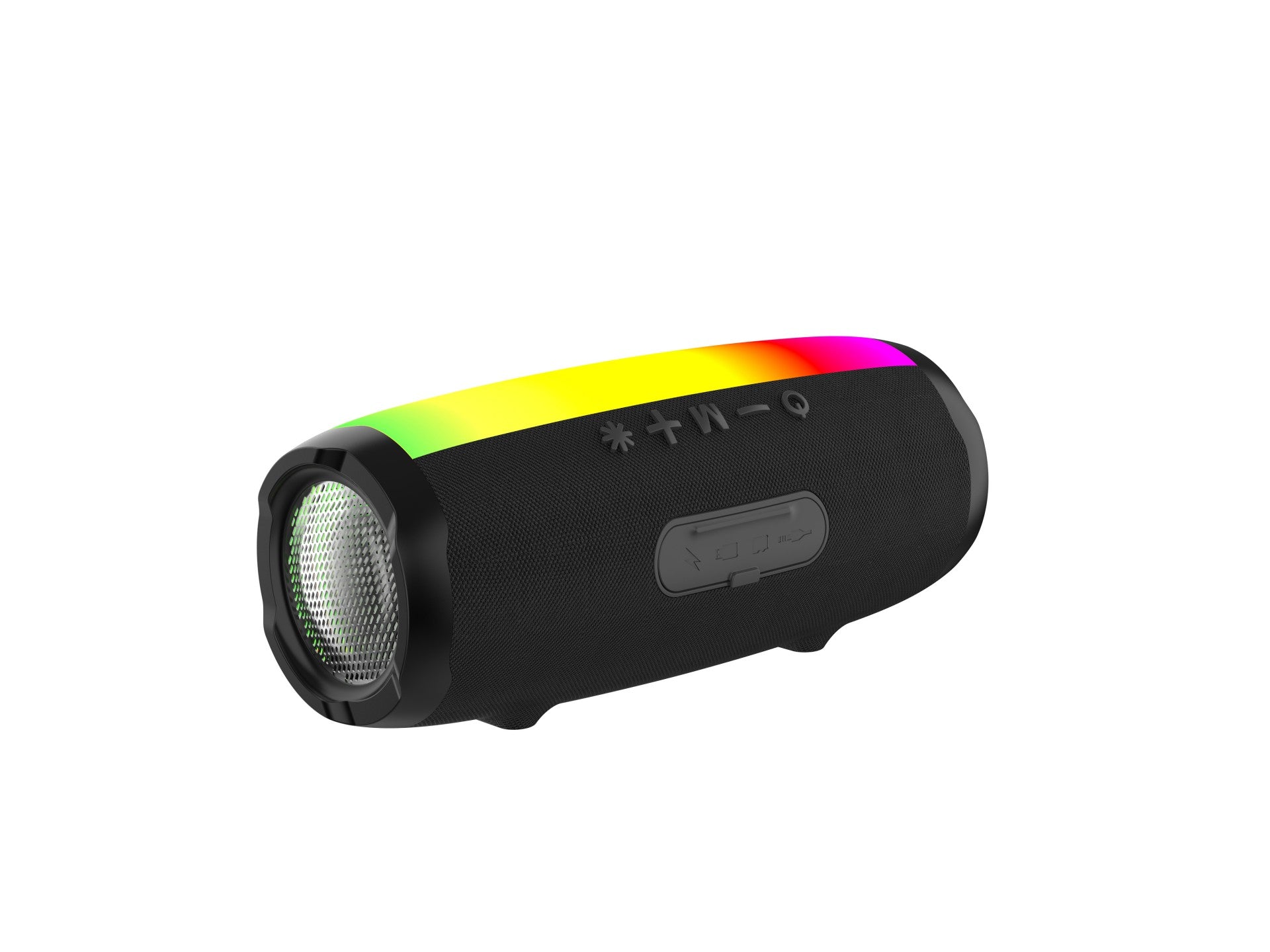 Techancy Audio Bluetooth TH2632, LED de ritmo musical, batería integrada, compatible con conexión inalámbrica 5.0/TF/U Disk/Aux