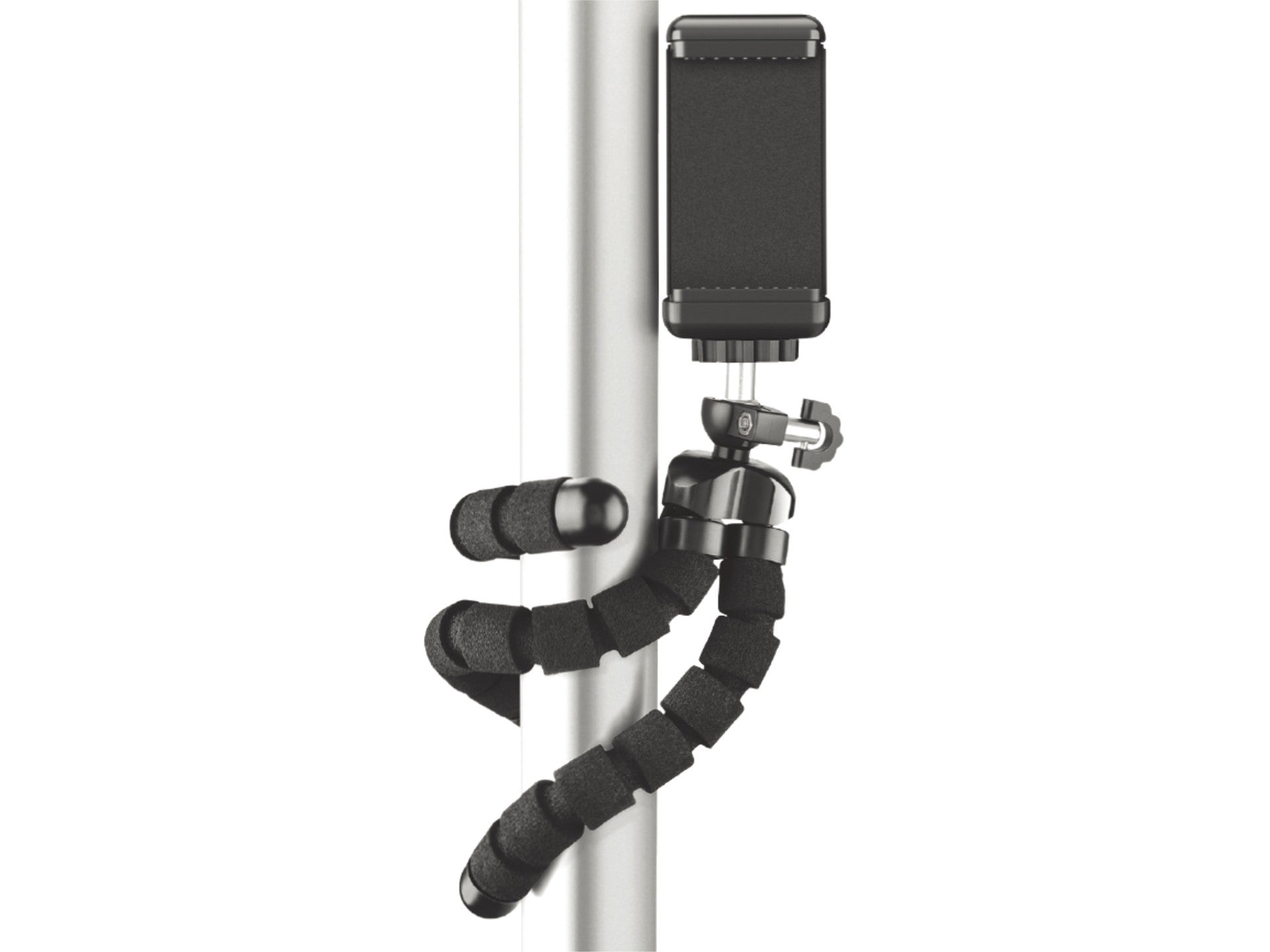 Techancy Mini Tripé Preto Ti2323 Com Pernas Dobráveis, Incl. Cabeça Esférica, Rotação De 360° Para Câmaras E Telemóveis