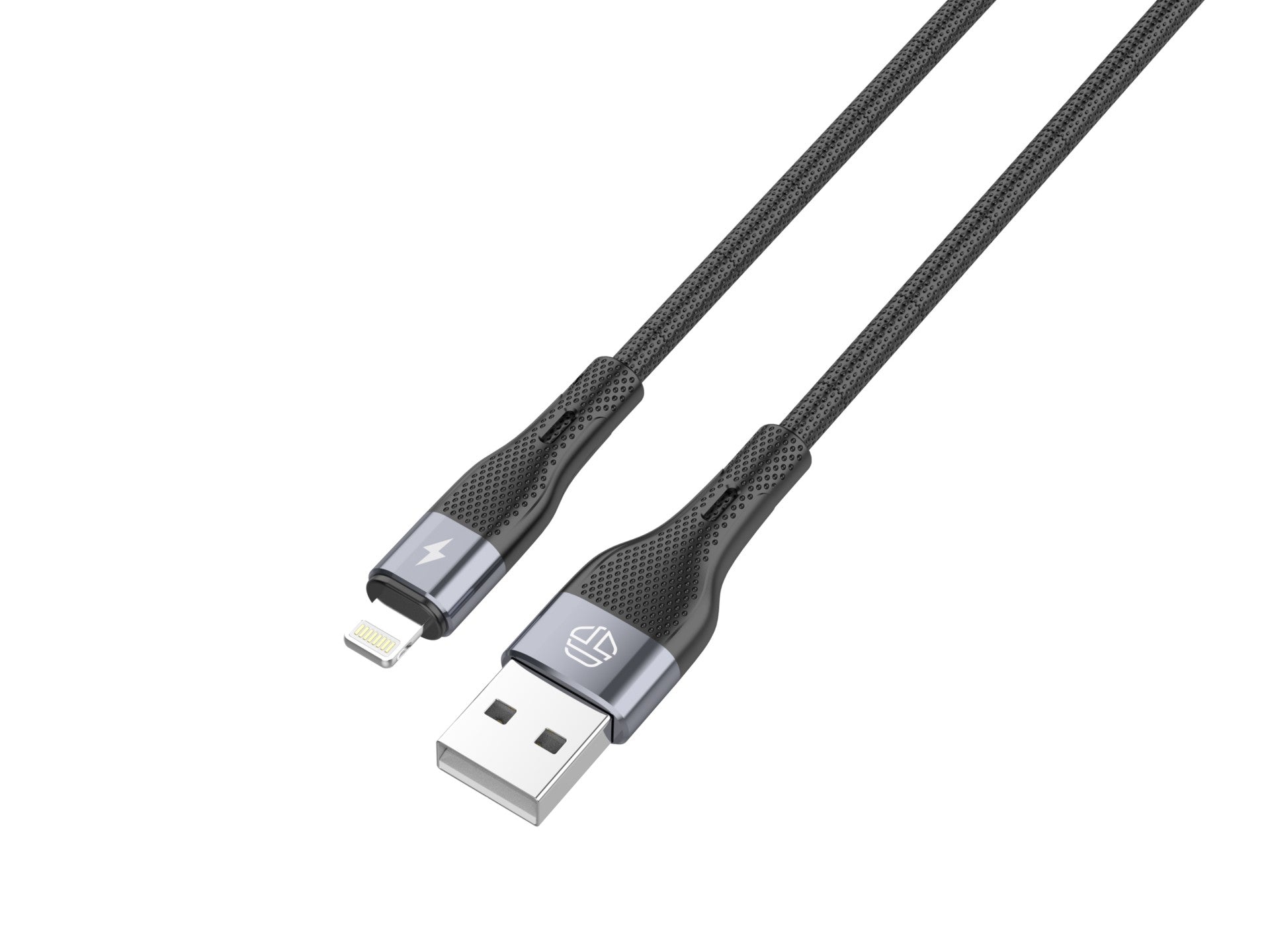TB1779 Black Lightning USB Data Cable, 3.1A Fast Charging, Supports 480Mbps Data Transfer