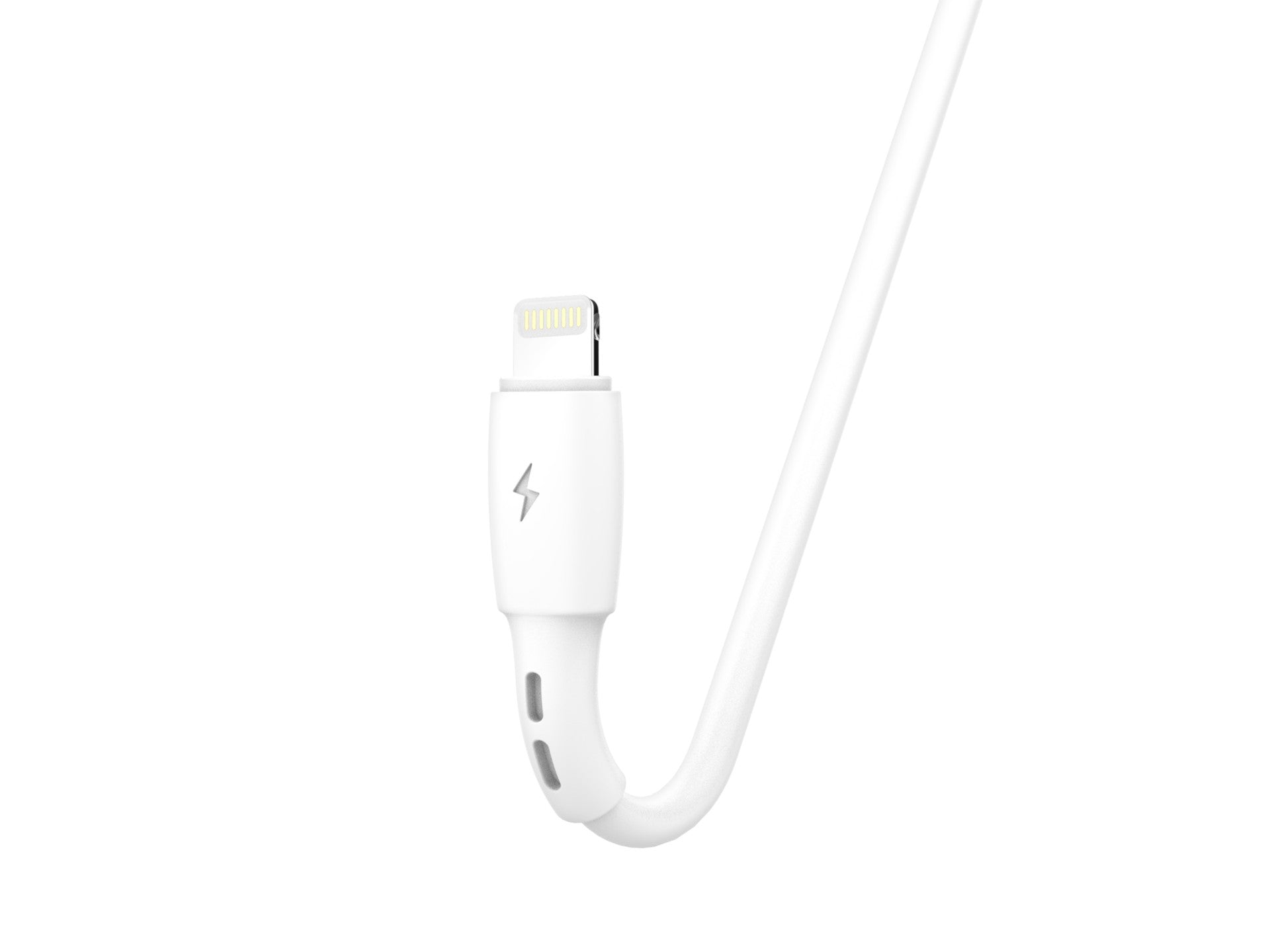 Techancy Cabo De Dados Usb-Lightning Branco TB1778, Carregamento 2,4A, 30cm Adequado Para Utilização Com Power Bank