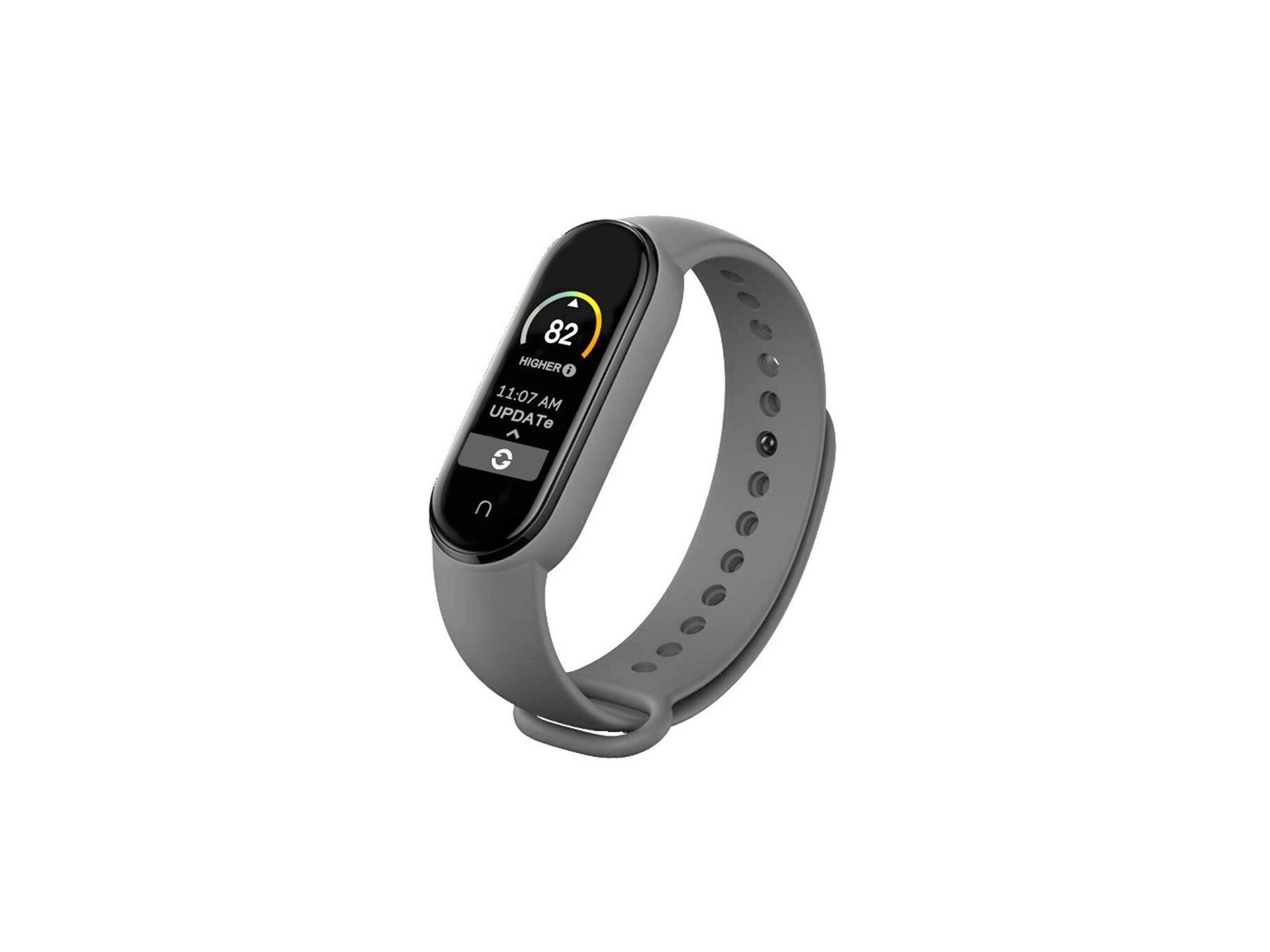 Techancy Gray Silicone Bracelet KC2105, Compatible with Mi5/6 Smart Band, Made of Silicone, Soft and Comfortable.