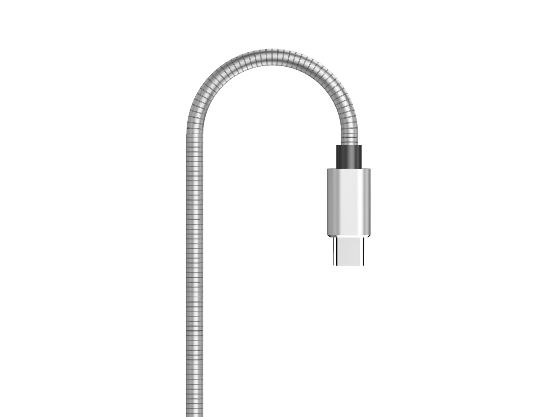 Techancy Cabo De Dados De Alumínio 1m  TB1662, Design Totalmente Metálico, Usb-Tipo C, Carregamento De 2,4a.