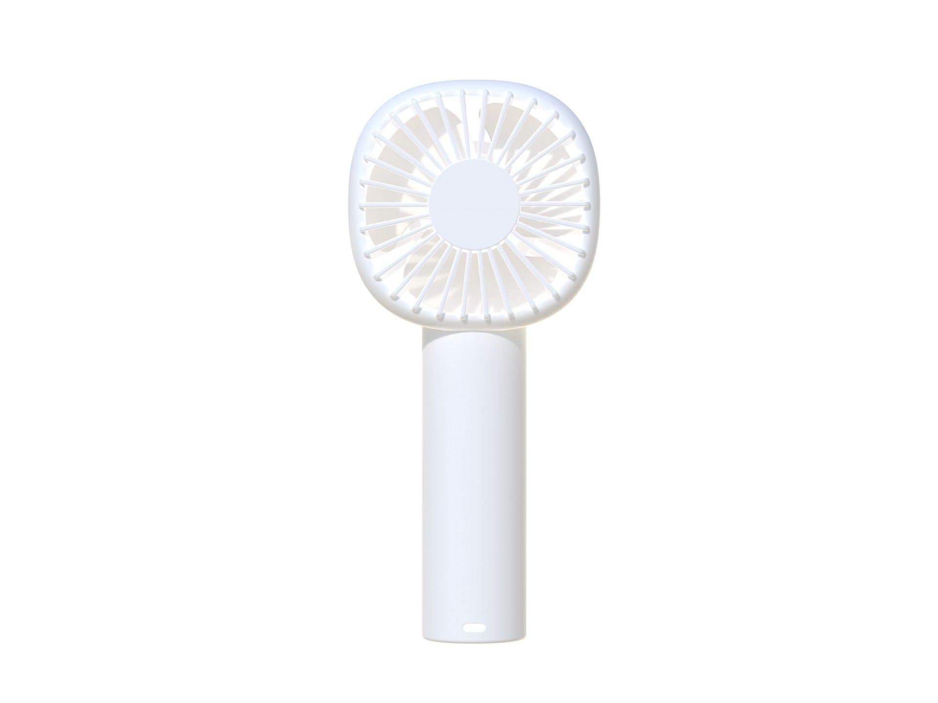 Techancy Mini Ventoinha Usb Branca KL7308 Com Suporte Para Ventoinha, Bateria De Lítio Recarregável, 3 Modos De Velocidade